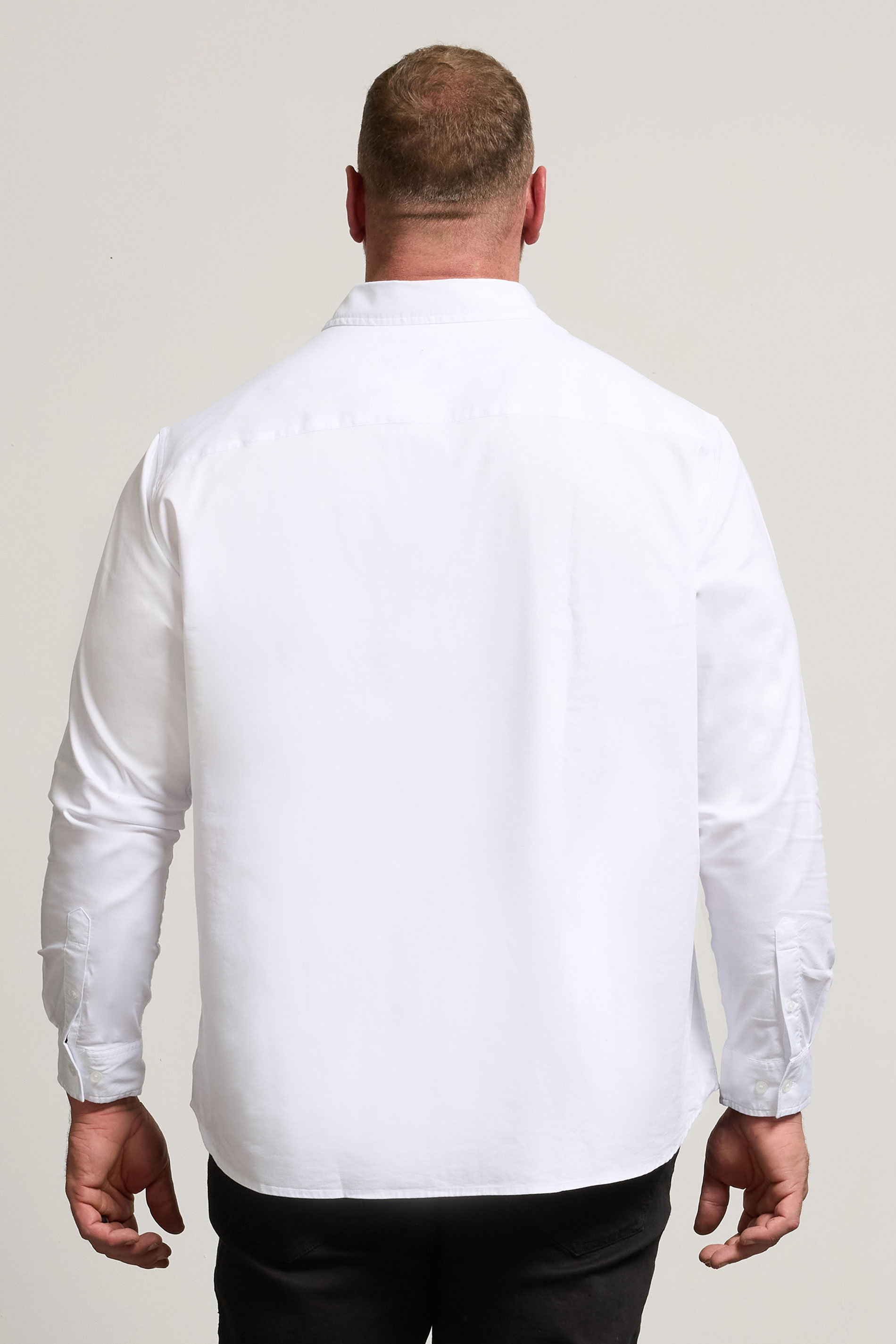 BadRhino Big & Tall White Long Sleeve Shirt | BadRhino 3