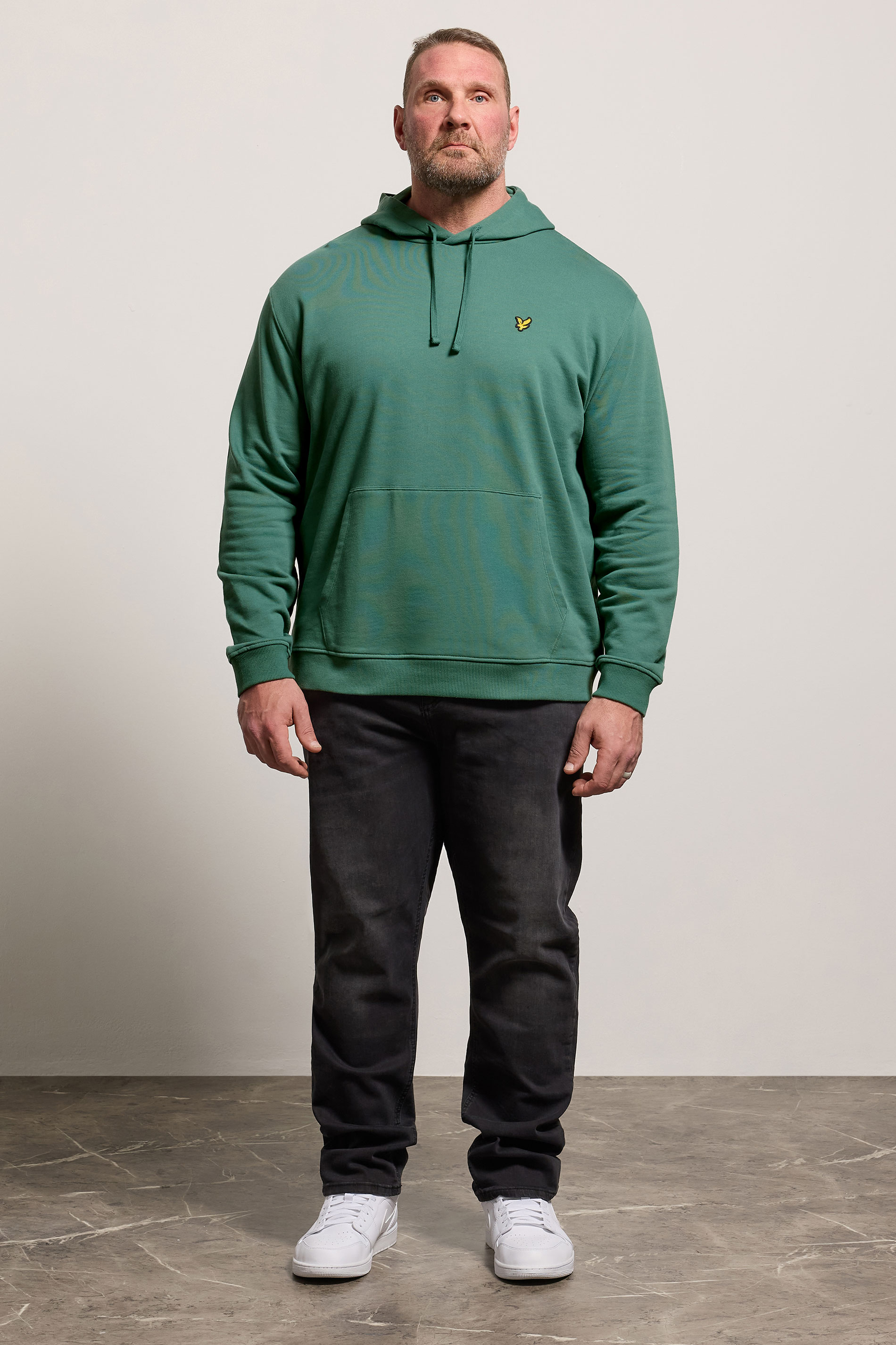 LYLE & SCOTT Big & Tall Everglade Green Hoodie | BadRhino 1