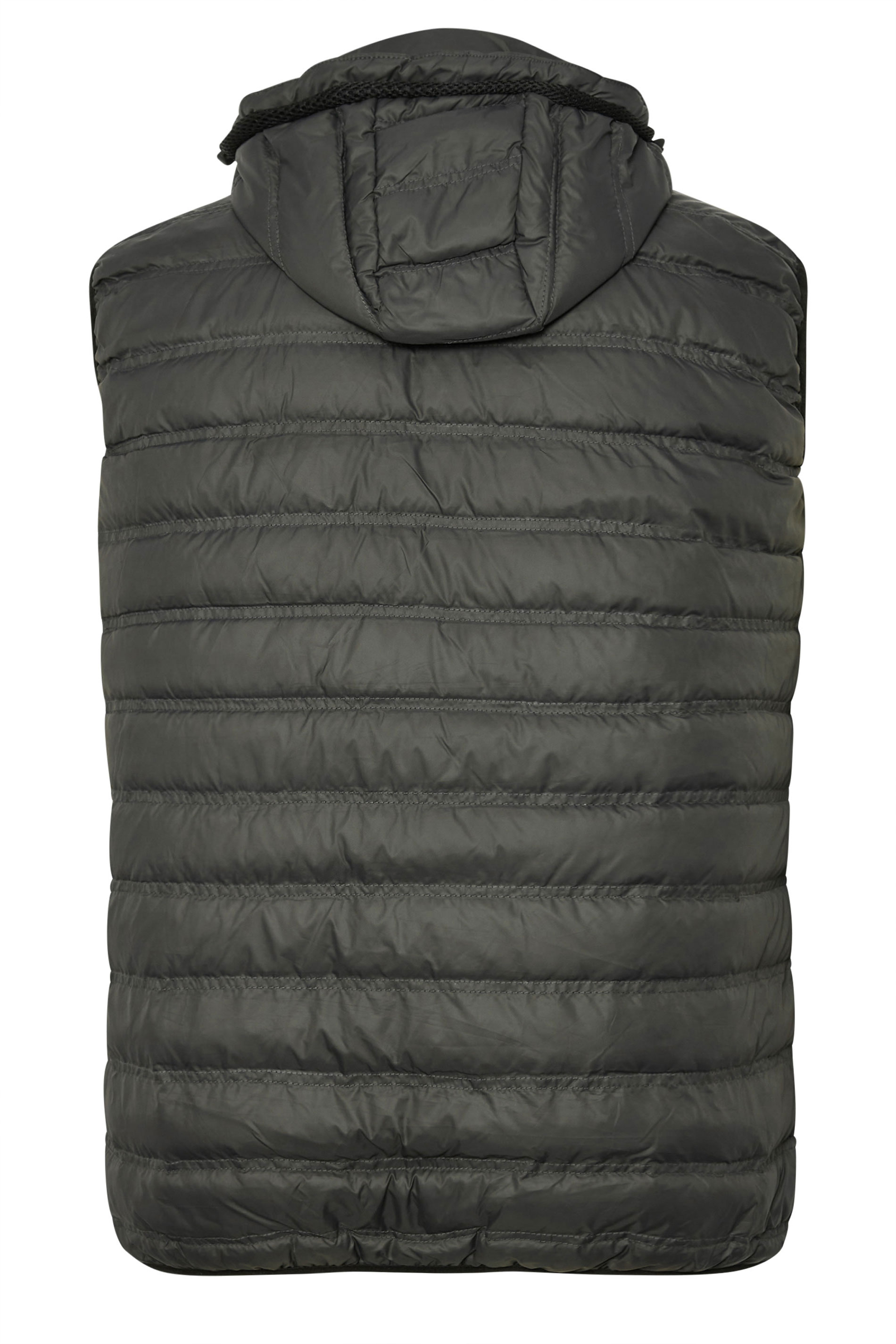 KAM Big & Tall Slate Grey Quilted Gilet | BadRhino 6