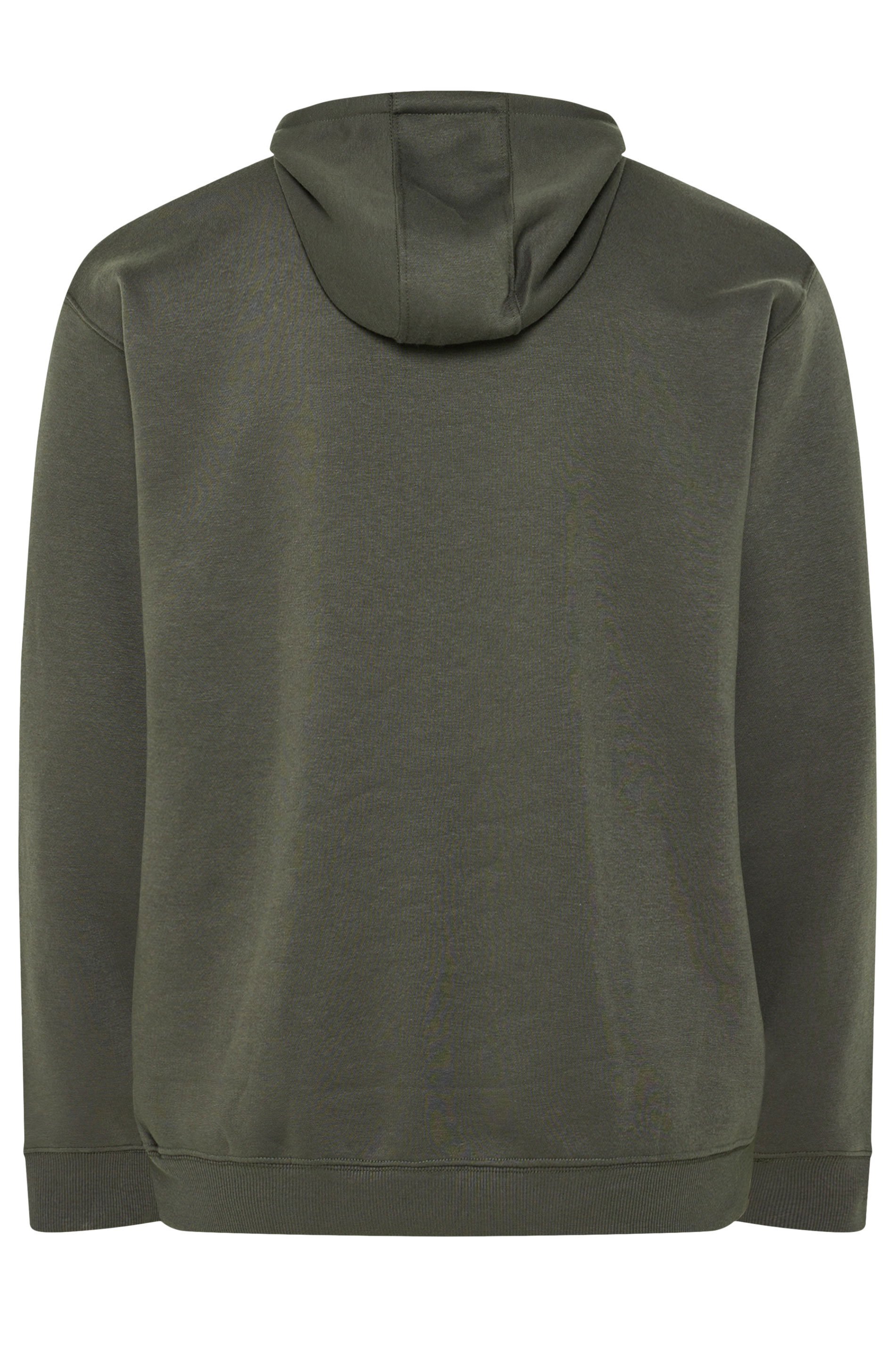 FIRETRAP Big & Tall Khaki Green Hawk Hoodie | BadRhino 2