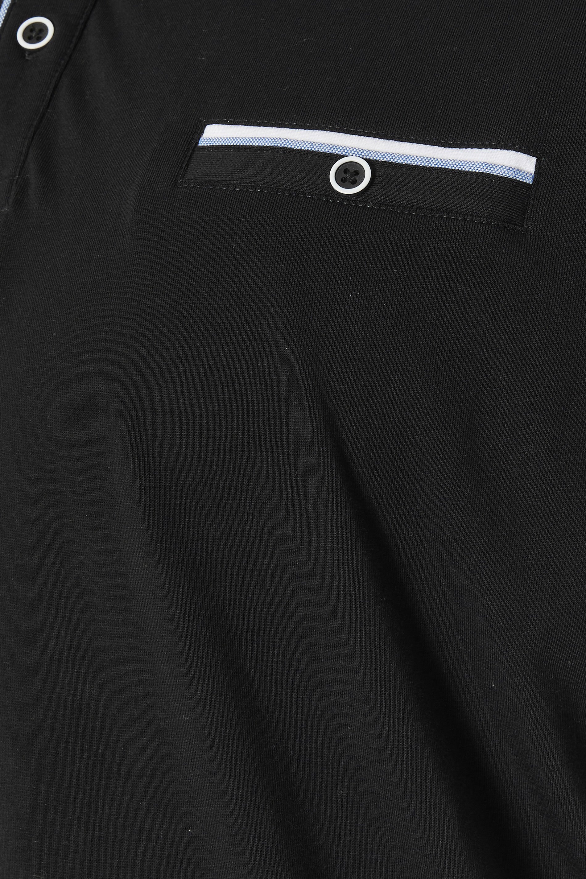 BadRhino Big & Tall Black Chambray Polo Shirt | BadRhino 6