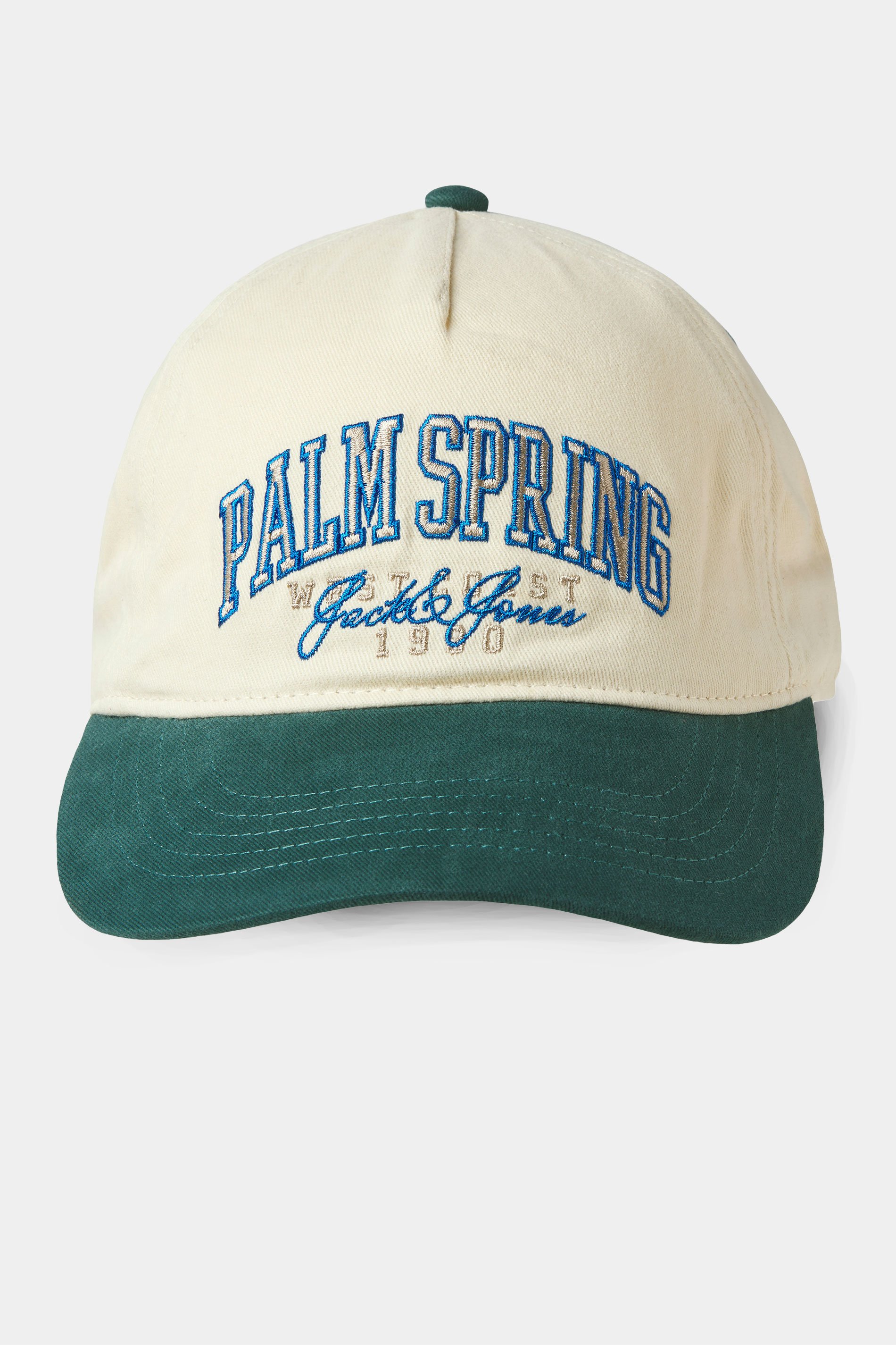 JACK & JONES Big & Tall Moonbeam White Baseball Cap | BadRhino 3