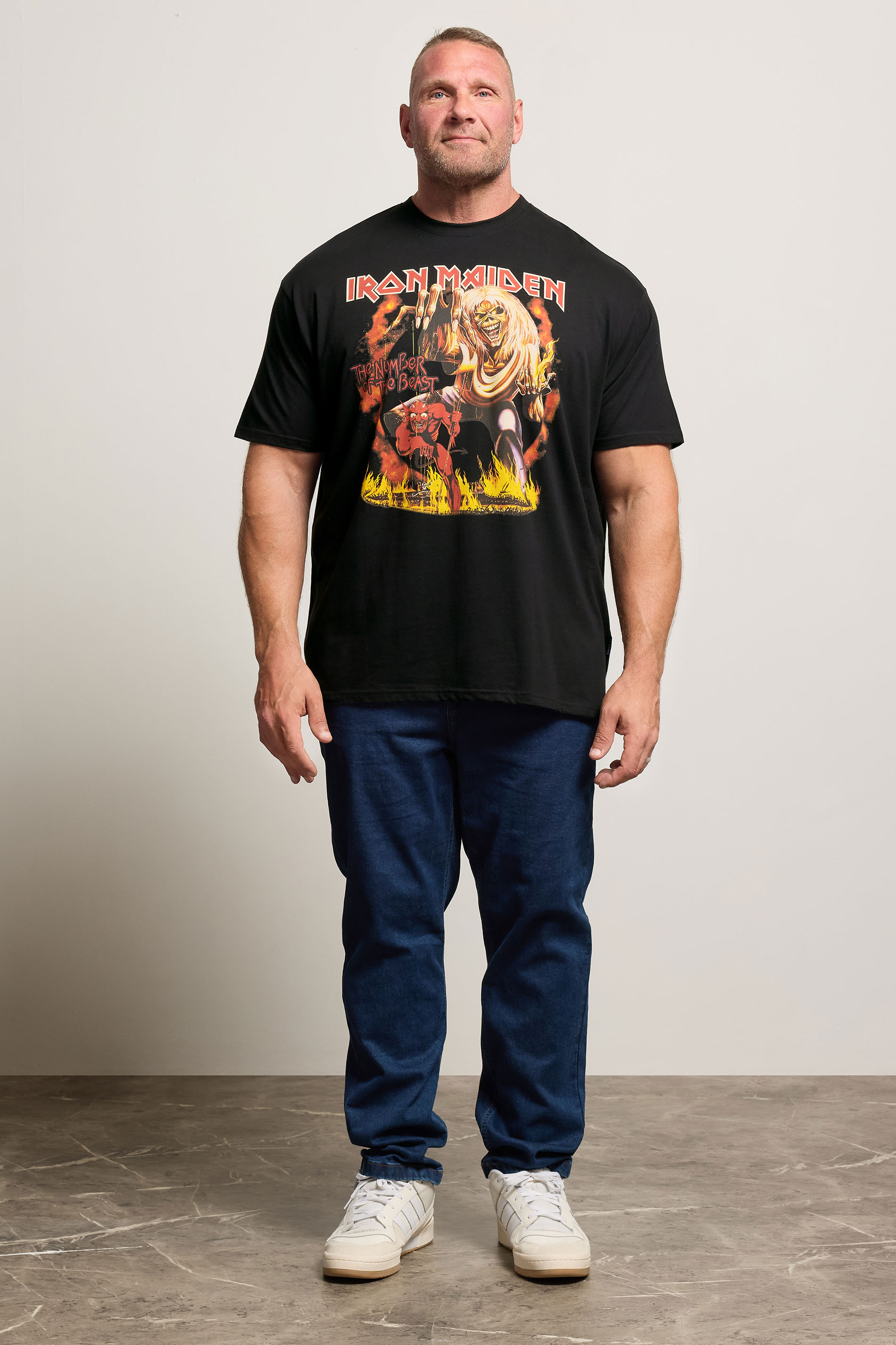 BadRhino Big & Tall Black Iron Maiden Graphic T-Shirt | BadRhino 2