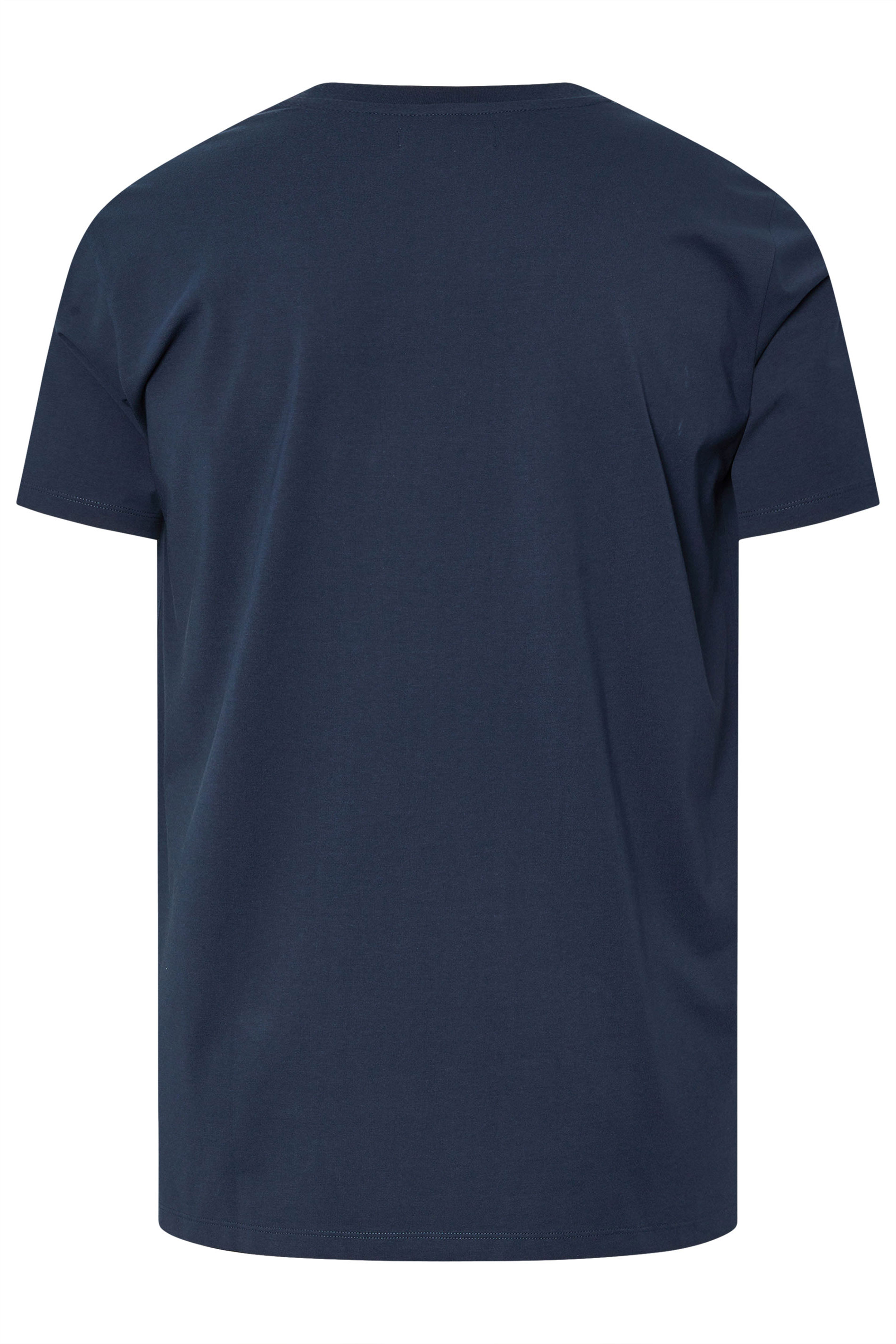 BadRhino Big & Tall Navy Blue Soft Touch Relaxed Fit T-Shirt | BadRhino 8