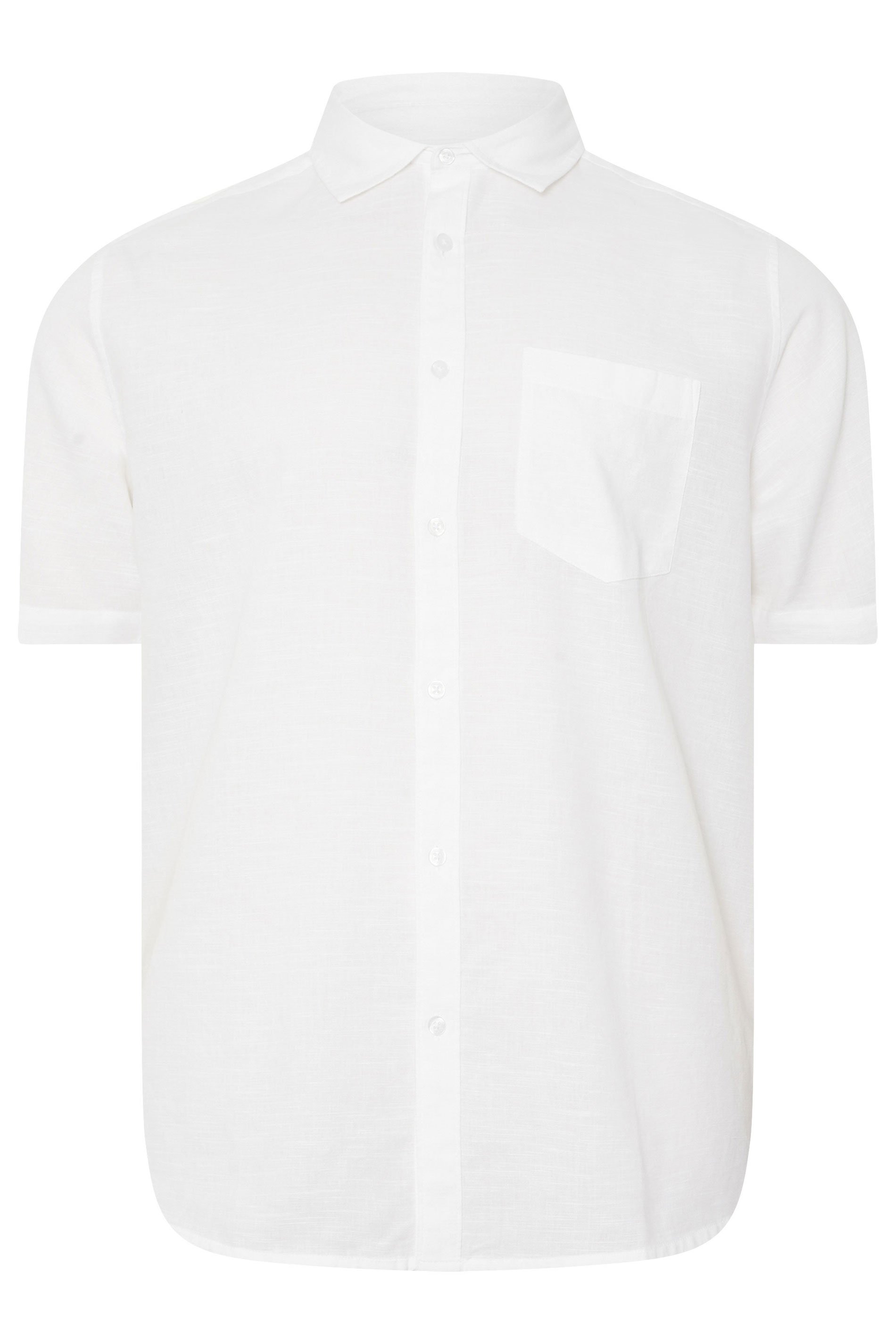 BadRhino Big & Tall White Linen Shirt | BadRhino 7