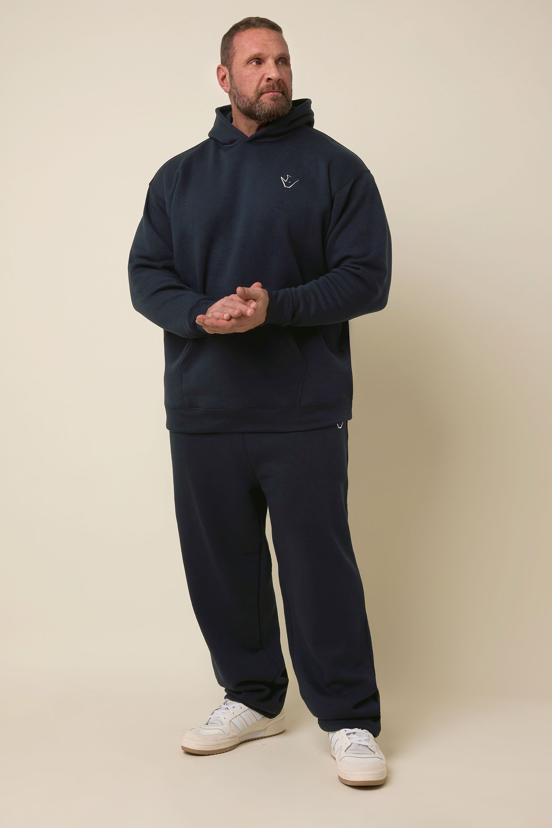 IronRhino Big & Tall Navy Blue 'Rest Day' Hoodie | BadRhino 3