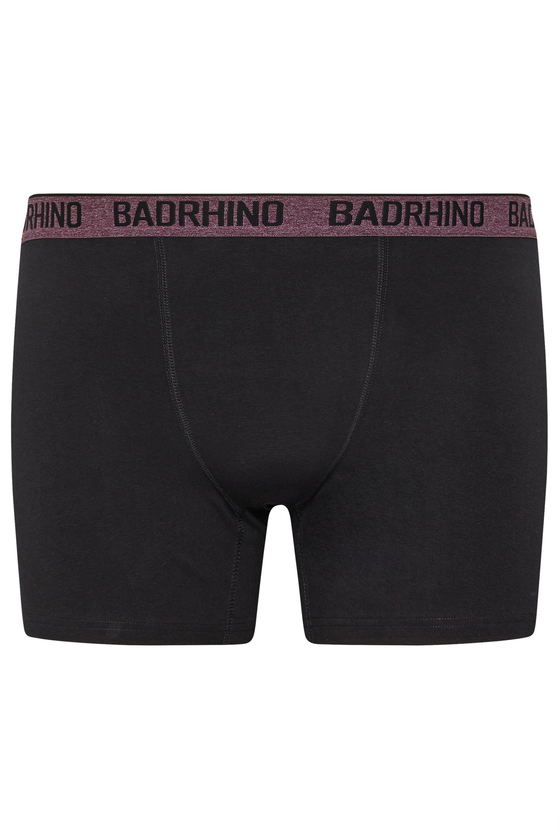 BadRhino 5 PACK Black Marl Waistband Boxers | BadRhino 6