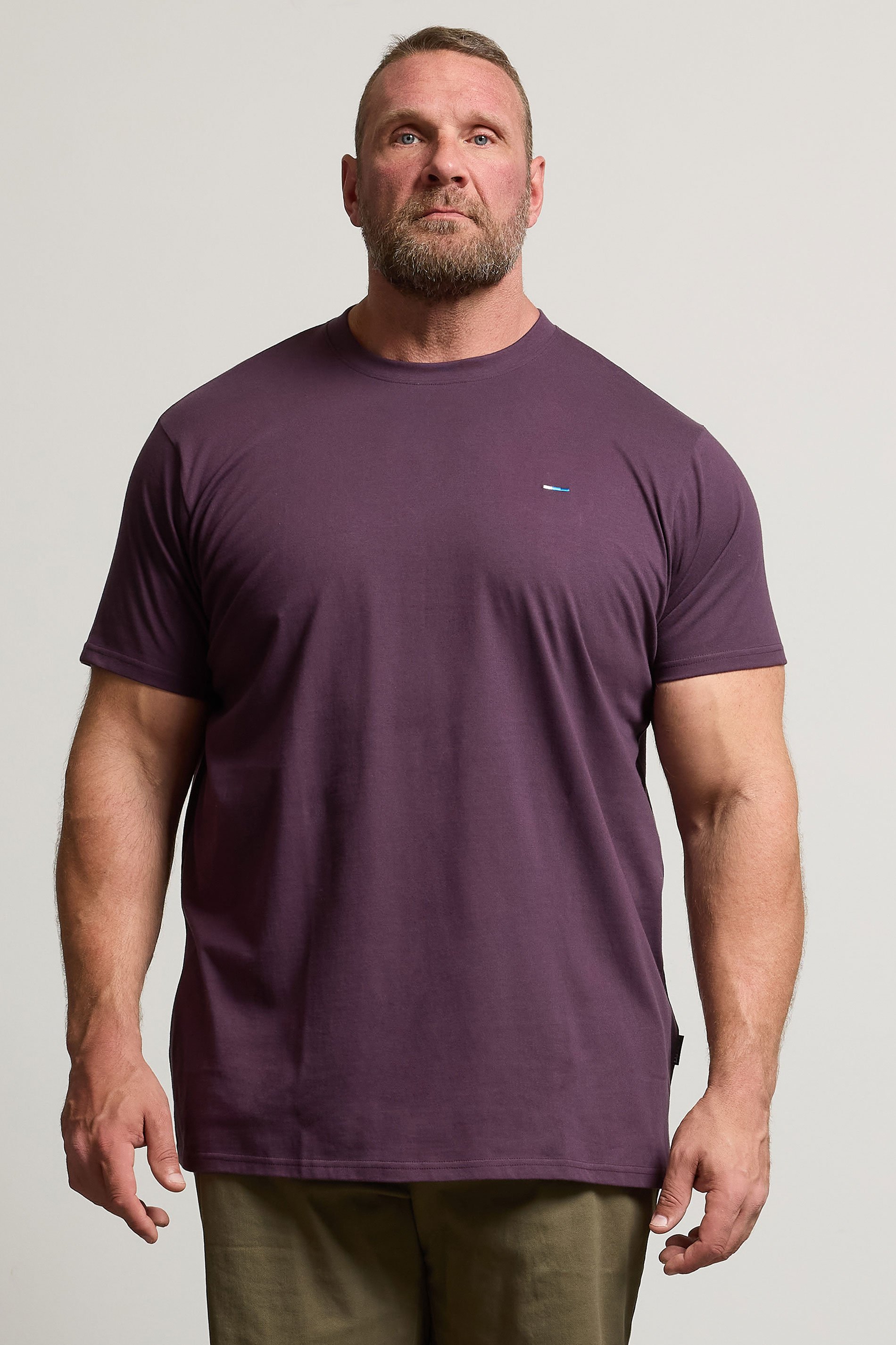 BadRhino Big & Tall Dark Purple Extra Long Core T-Shirt | BadRhino 1