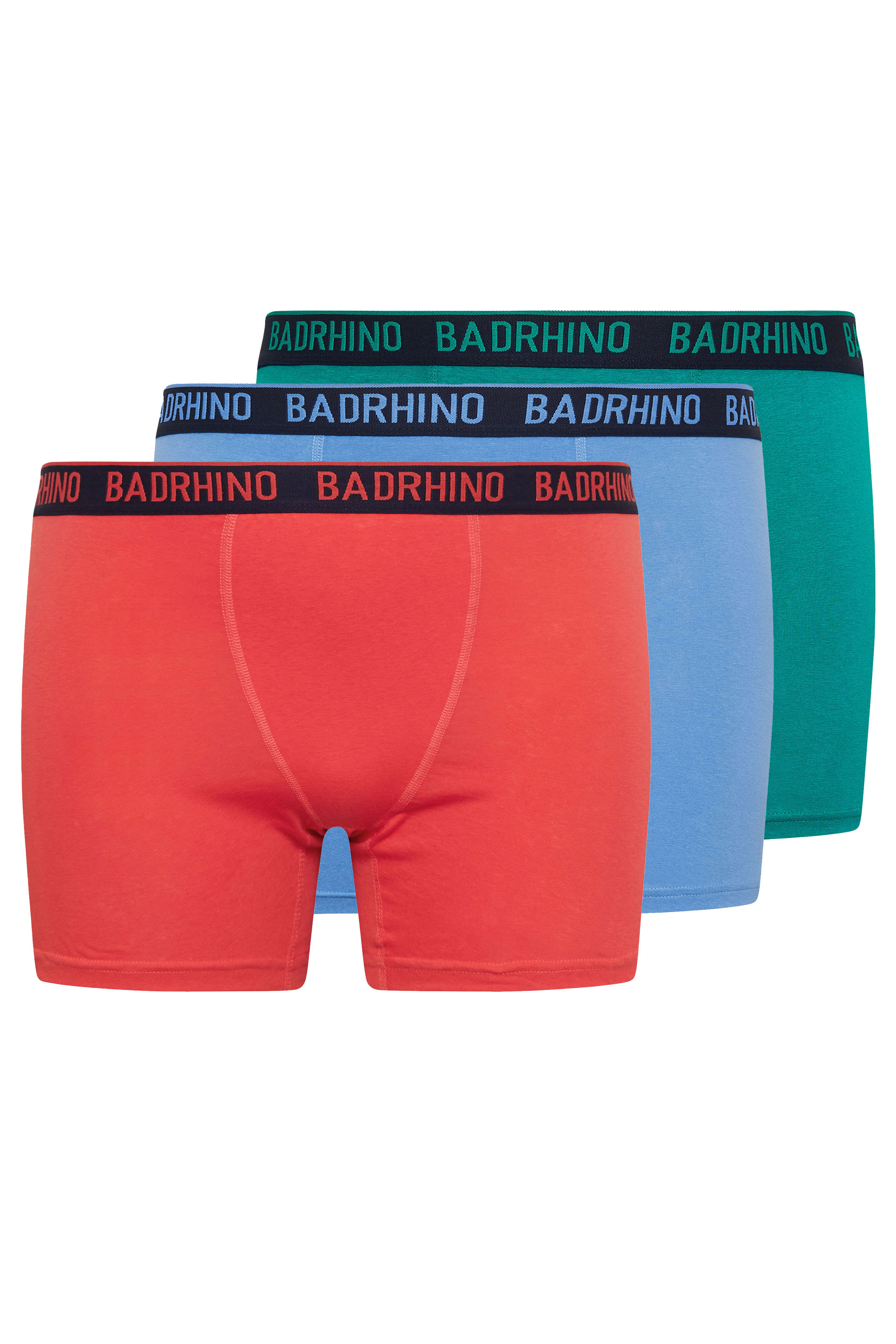 BadRhino Big & Tall 3 Pack Coral, Teal & Blue Boxers | BadRhino 4
