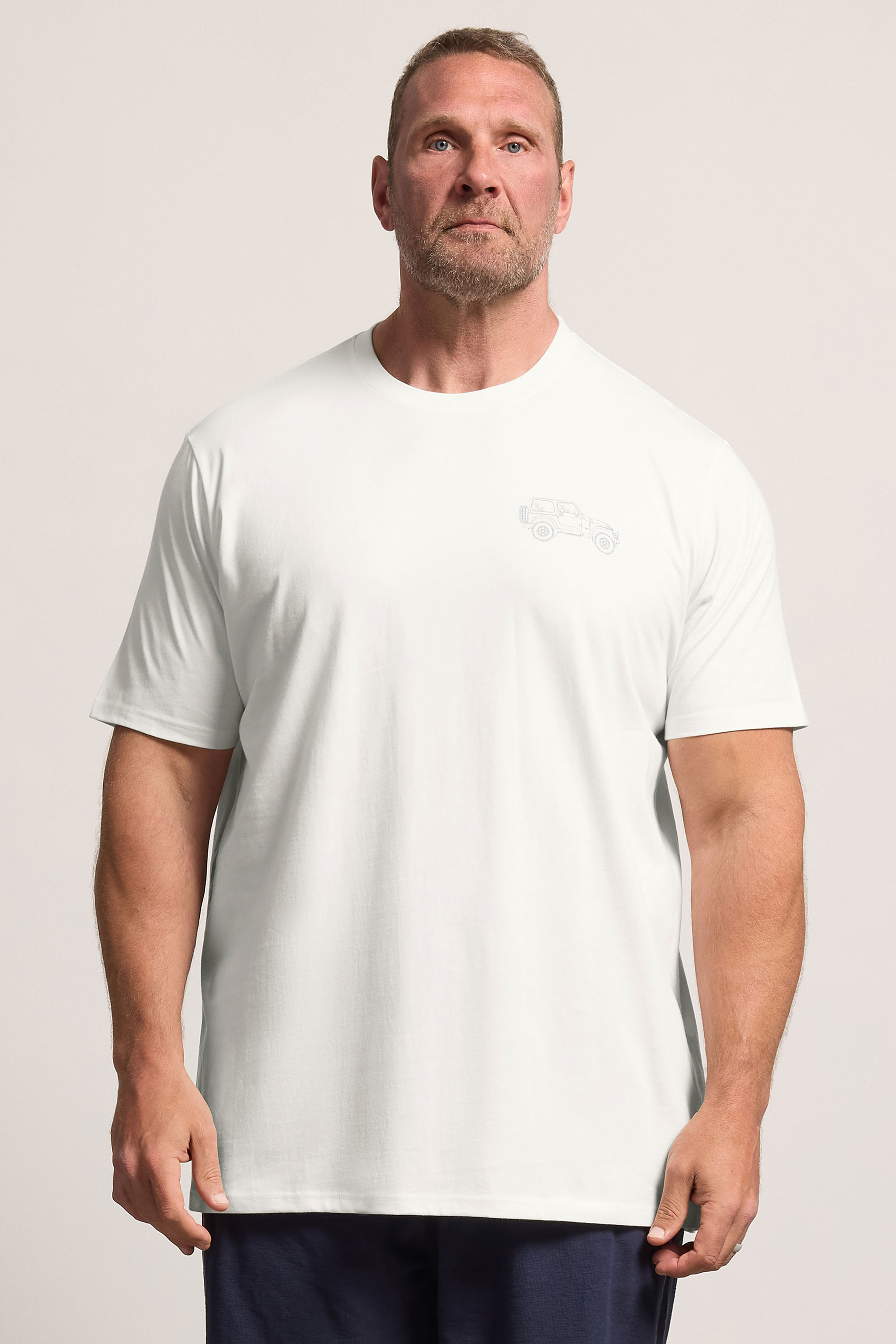 BadRhino White Extra Long 'Forever Off-Roader' Tee | BadRhino 3