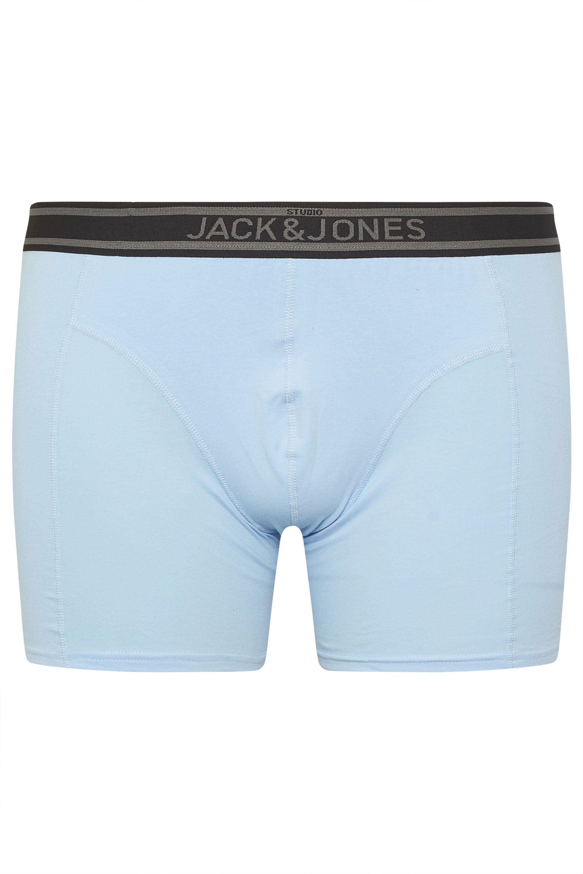 JACK & JONES Big & Tall 5 PACK Blue & Black Boxers | BadRhino 8