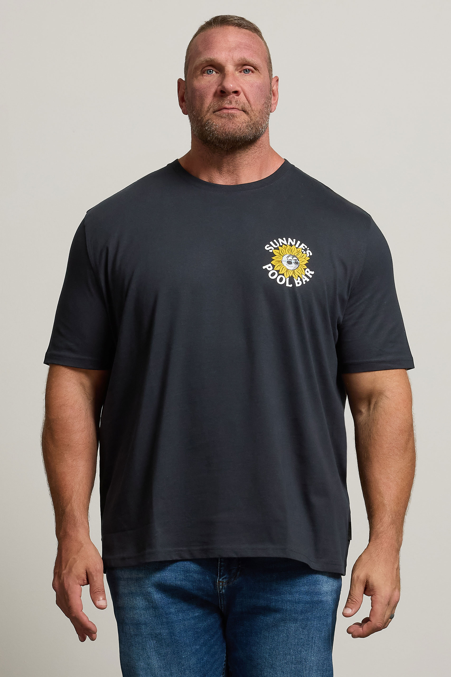 LYLE & SCOTT Big & Tall Navy Blue Sunnie's Graphic T-Shirt | BadRhino 1