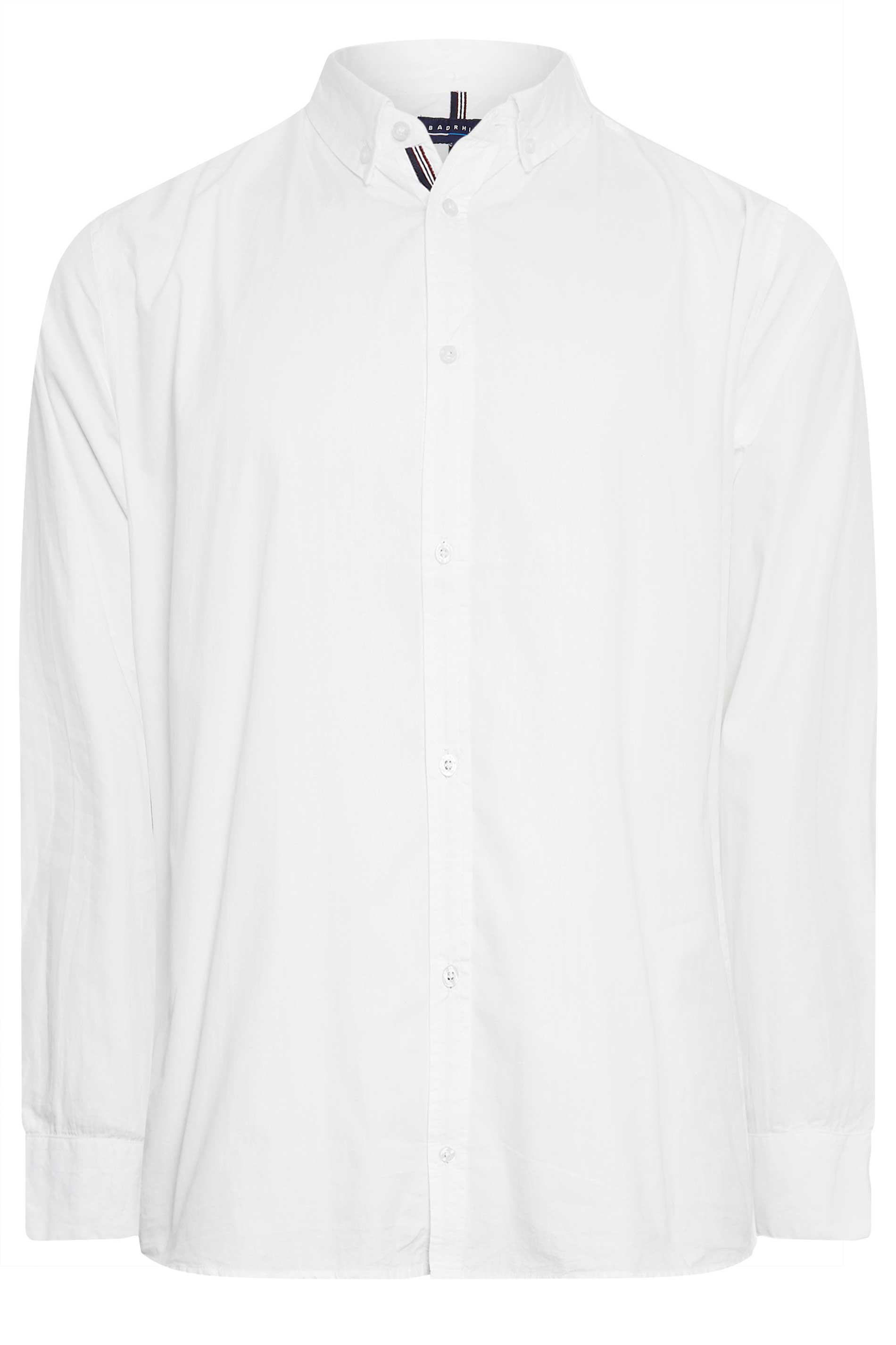 BadRhino Big & Tall White Poplin Shirt | BadRhino