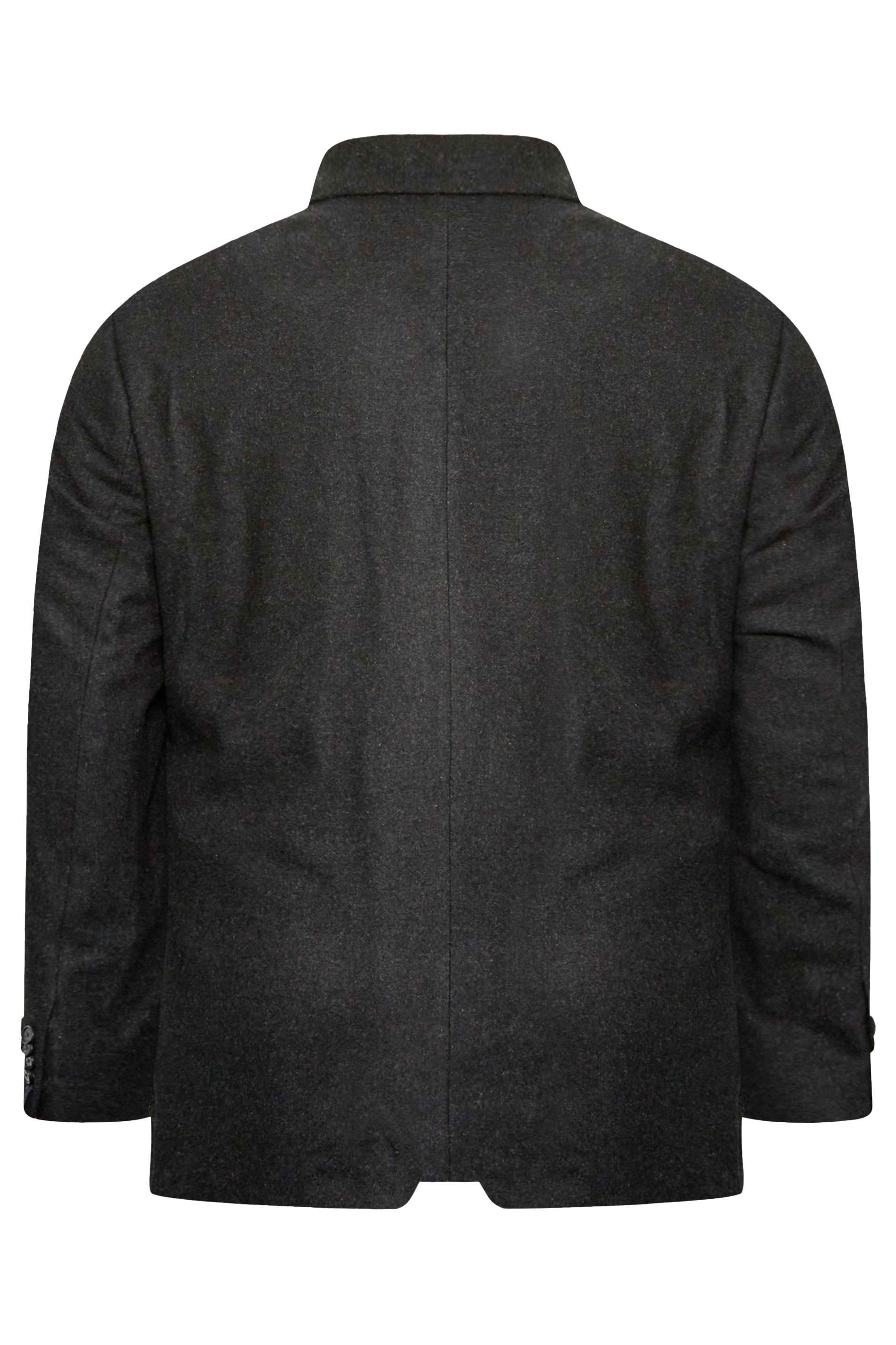 BadRhino Big & Tall Grey Tweed Wool Mix Suit Jacket | BadRhino 6