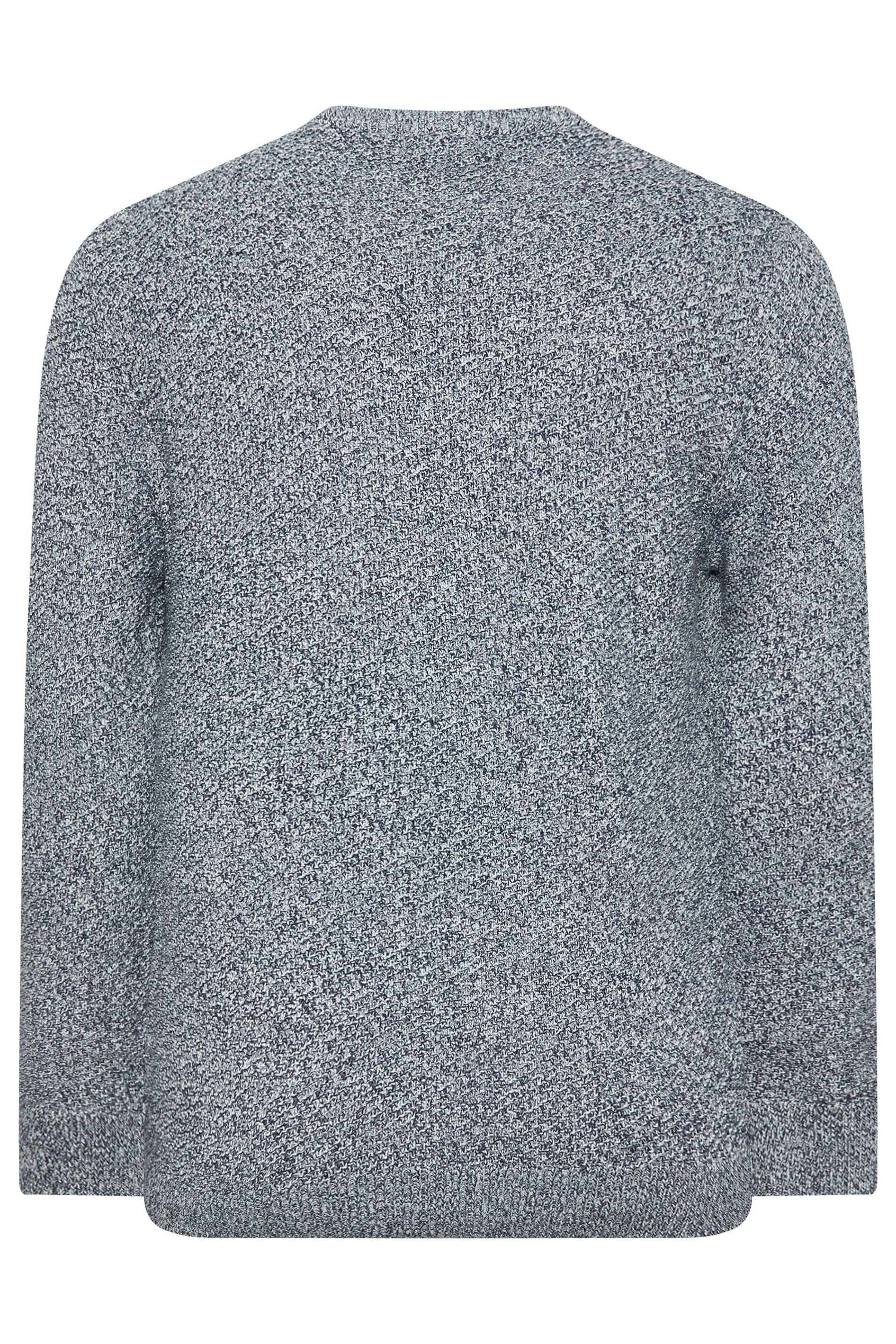 BadRhino Big & Tall Blue Crew Neck Knitted Jumper | BadRhino 8