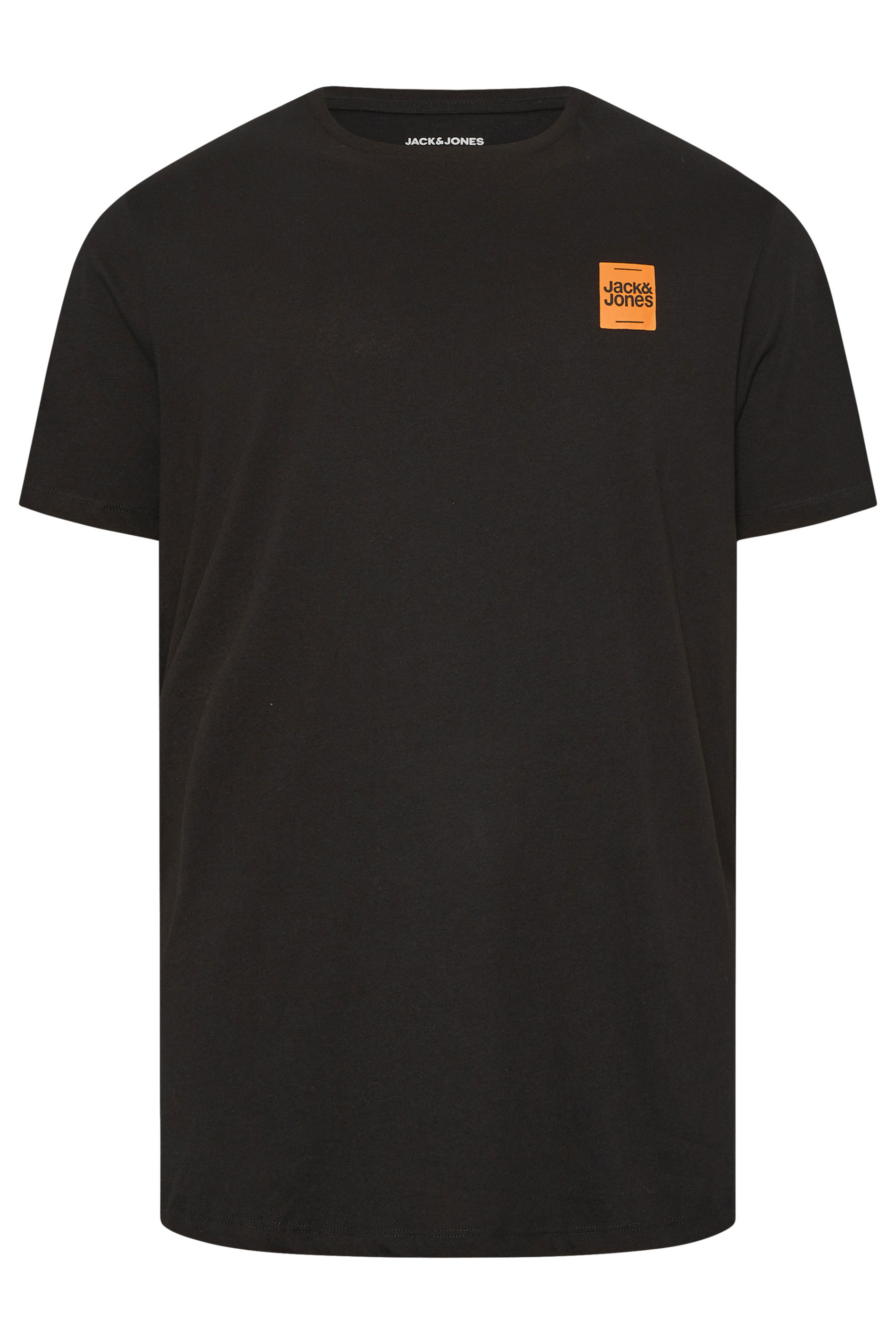 JACK & JONES Big & Tall Black Logo T-Shirt | BadRhino 4