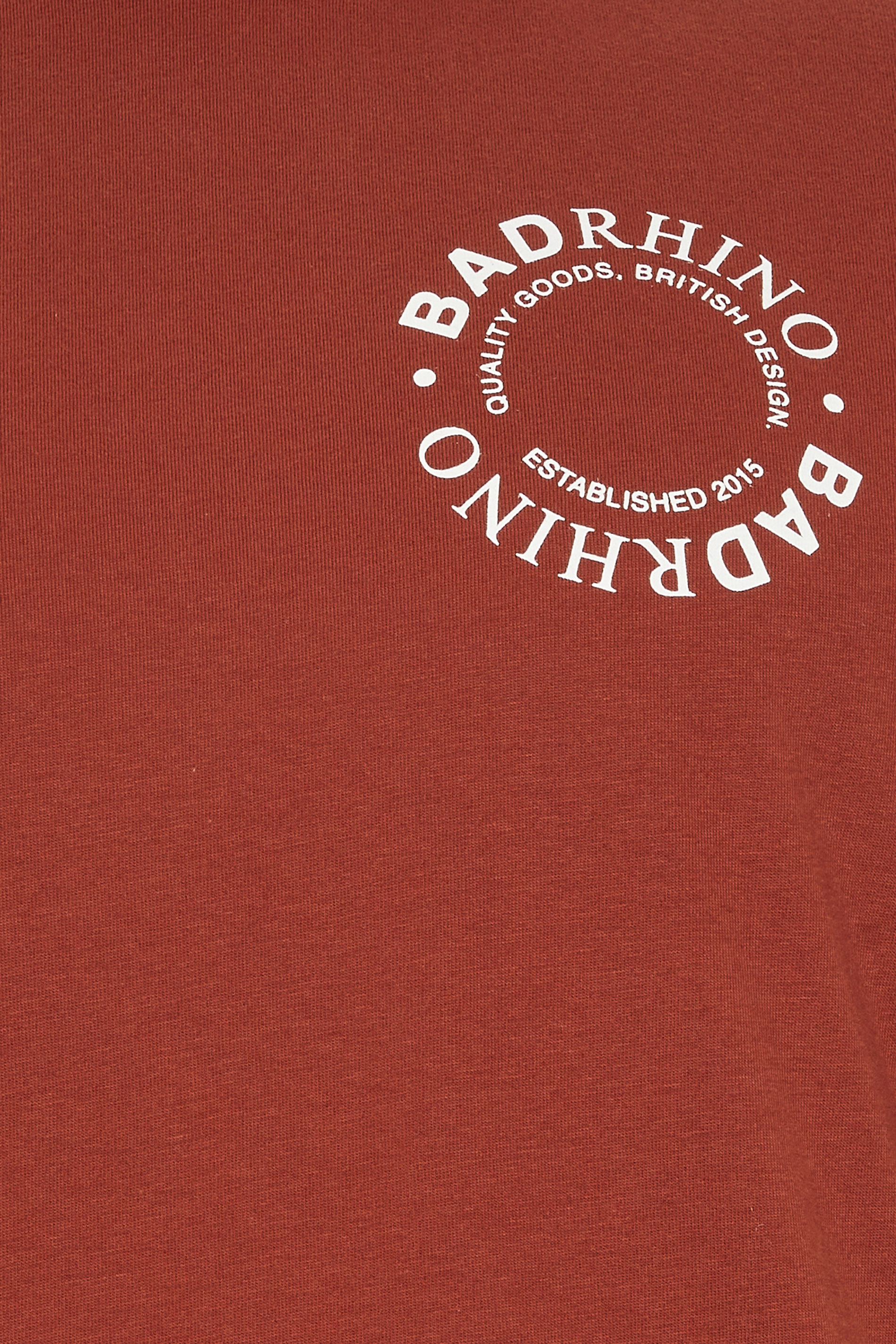 BadRhino Big & Tall Burnt Red Circle Logo T-Shirt | BadRhino 8