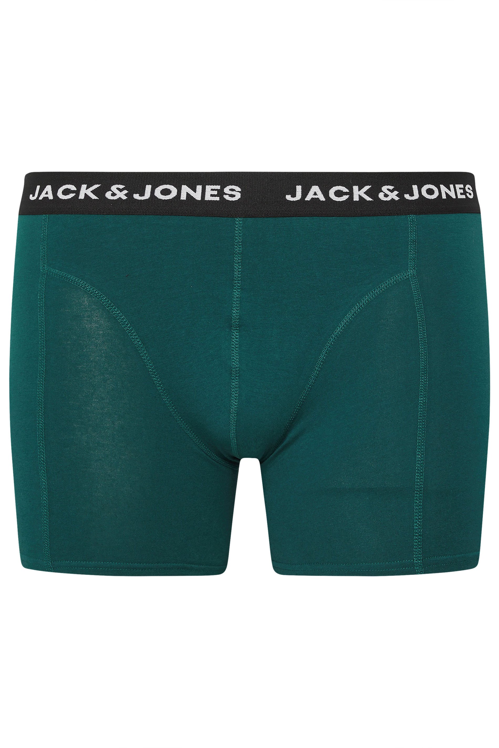 JACK & JONES Big & Tall 5 Pack Orange & Black Boxers | BadRhino 10