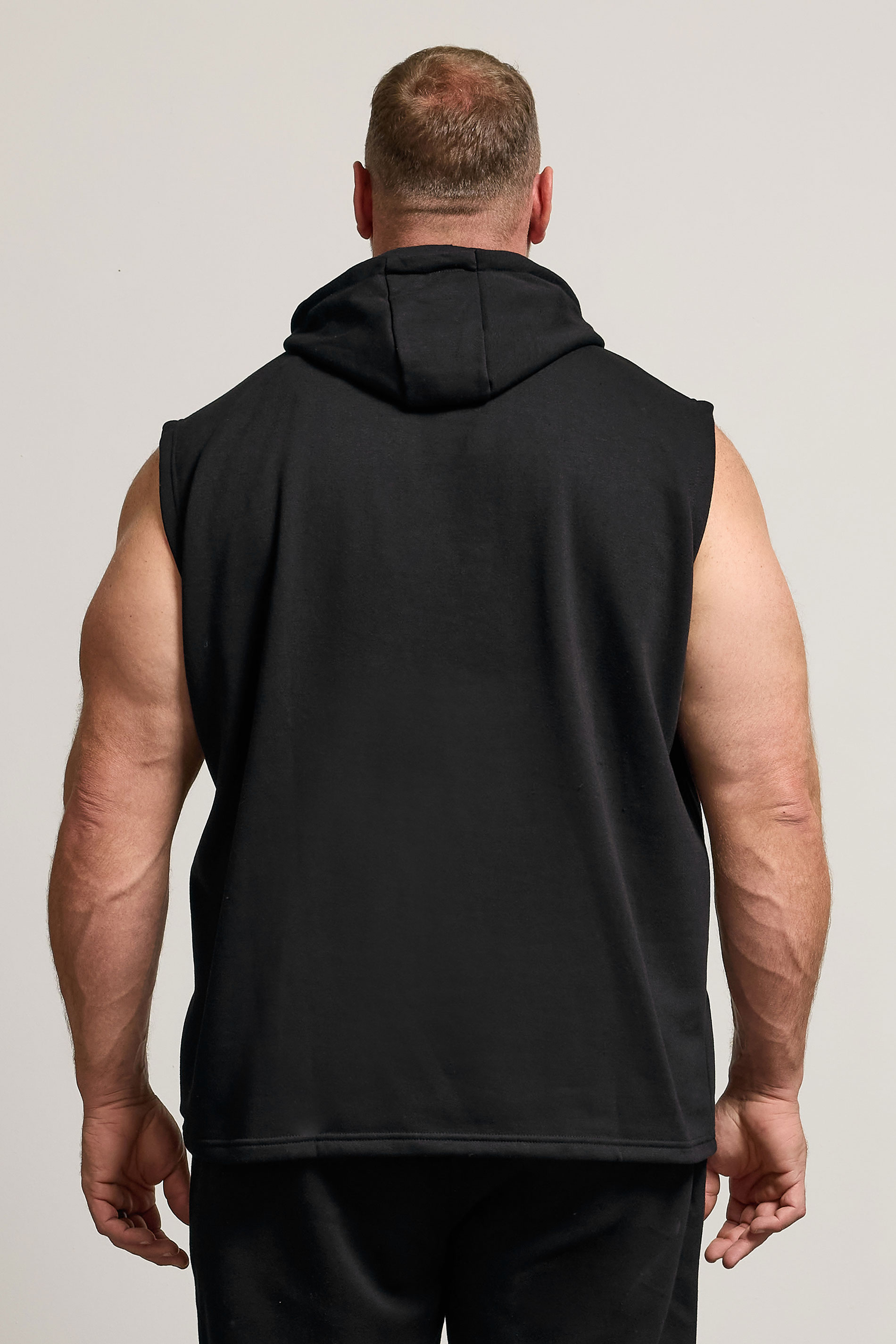 BadRhino Big & Tall Black Core Sleeveless Hoodie 4