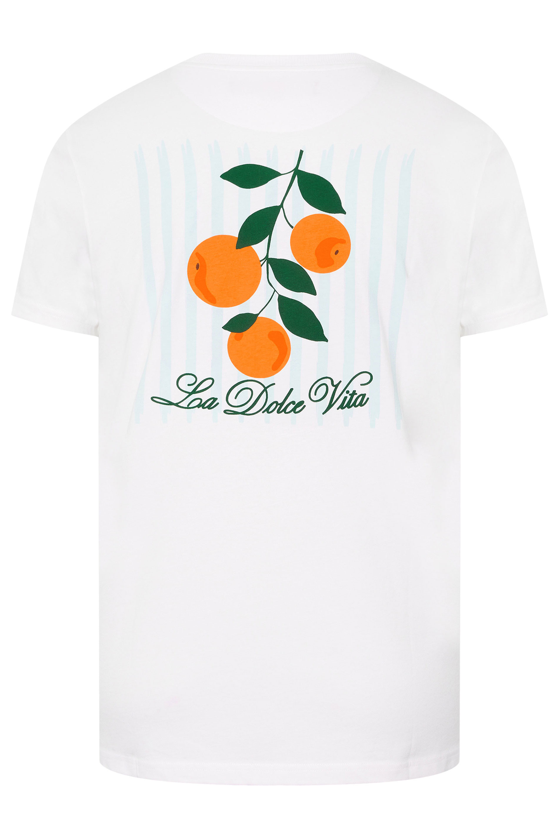 BadRhino Big & Tall White 'La Dolce Vita' Graphic T-Shirt | BadRhino 9