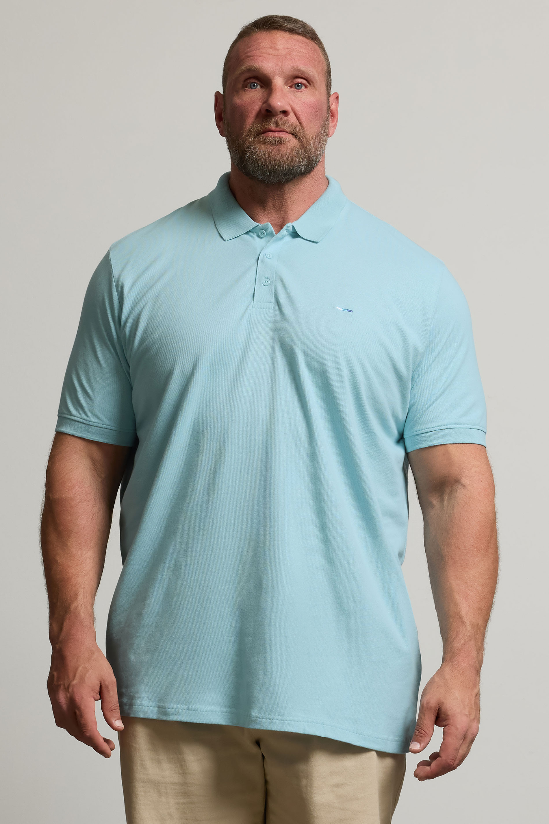 BadRhino Big & Tall Light Blue Polo Shirt | BadRhino 2