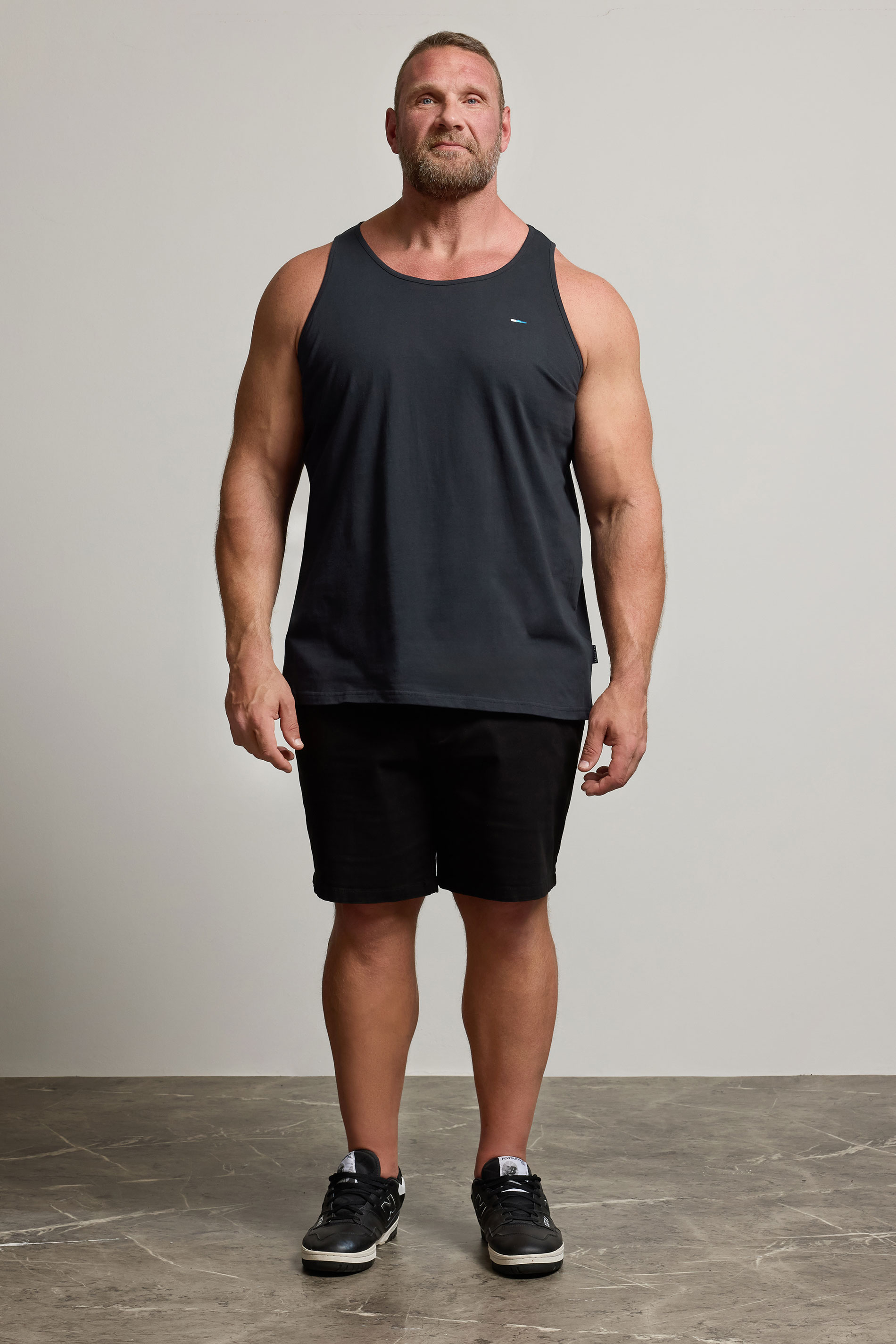BadRhino Navy Blue Plain Vest Top | BadRhino 2