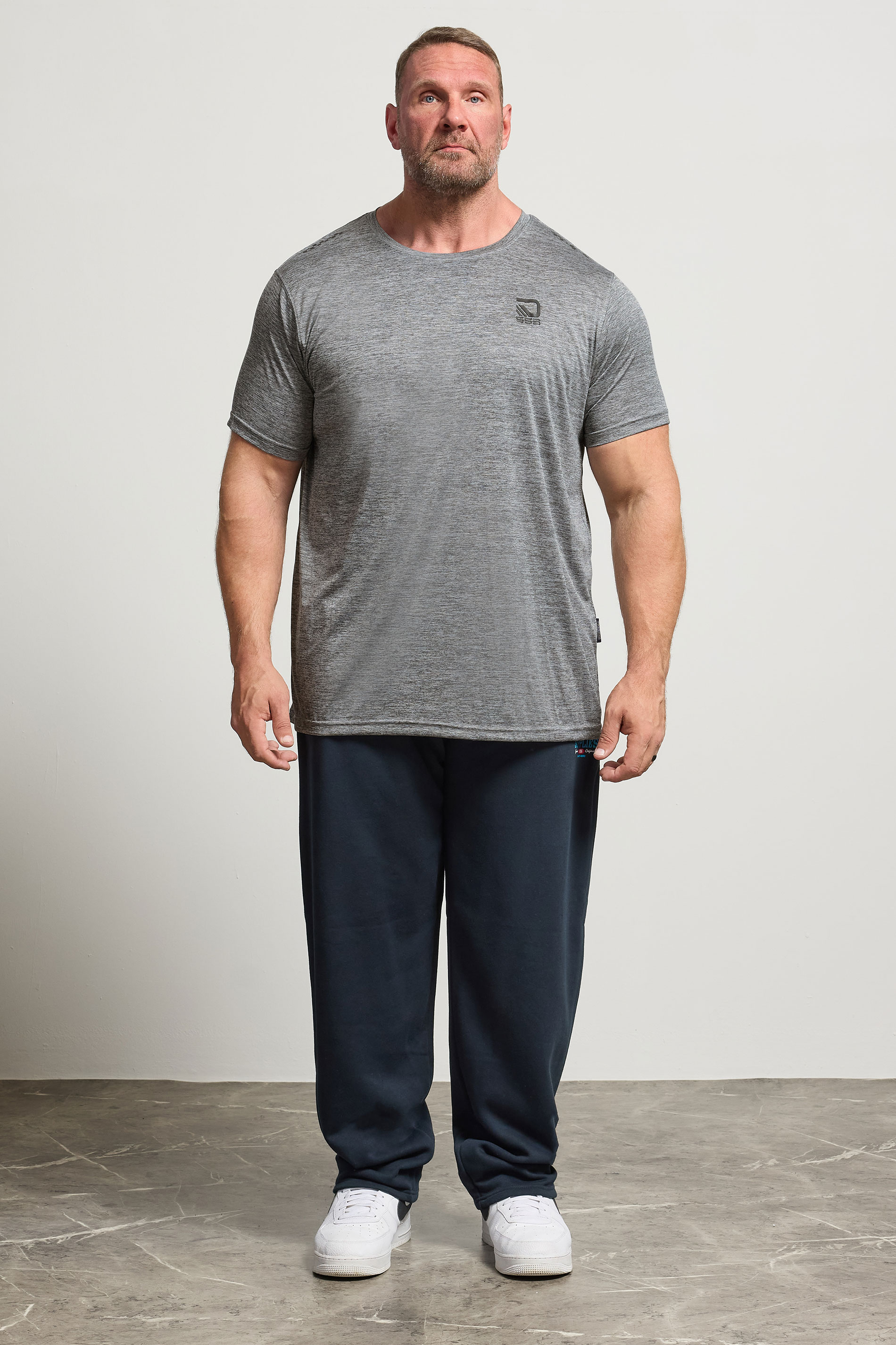 D555 Big & Tall Grey Lightweight T-Shirt | BadRhino 2