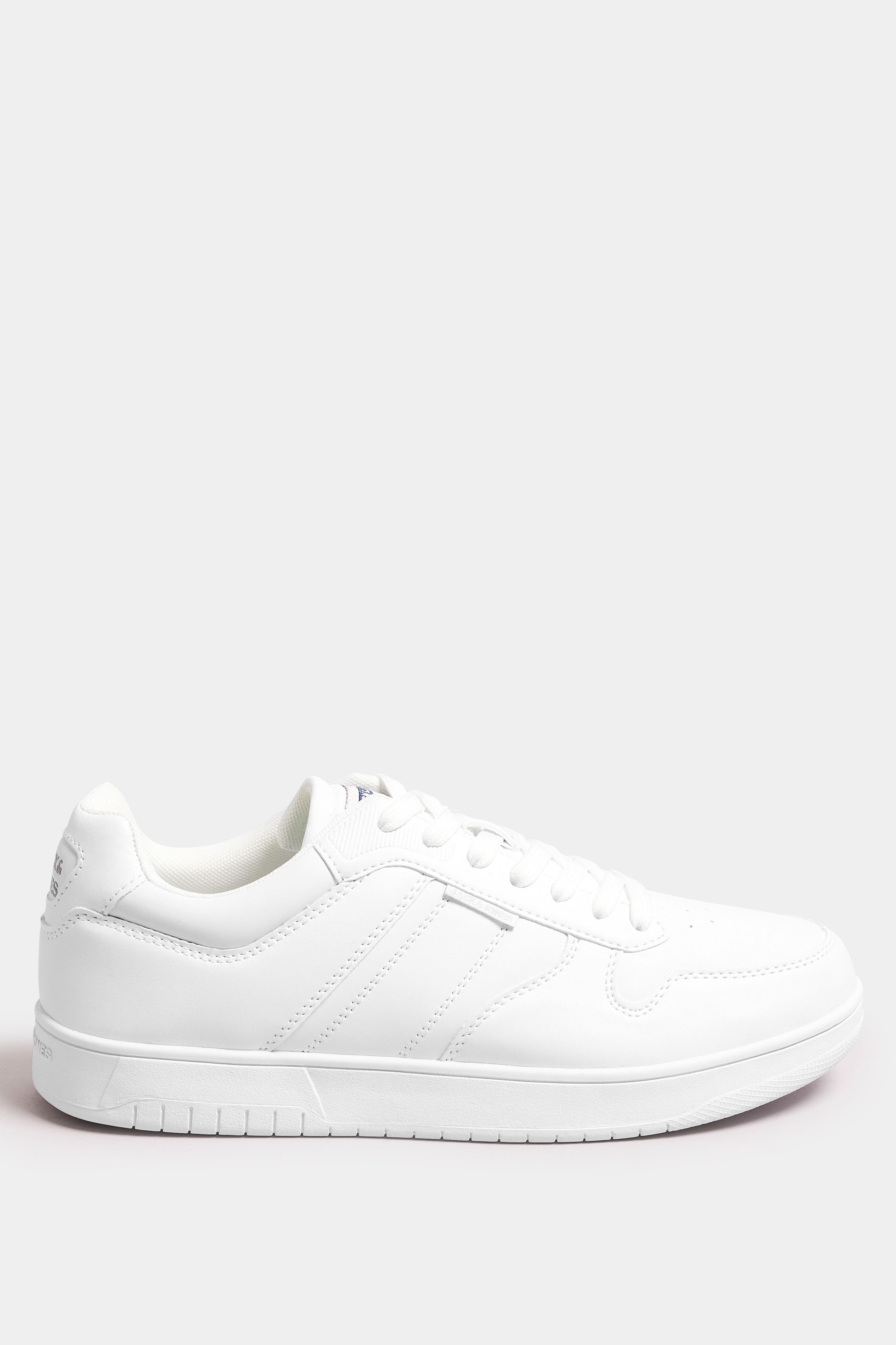JACK & JONES White Logo Panel Trainers | BadRhino 3