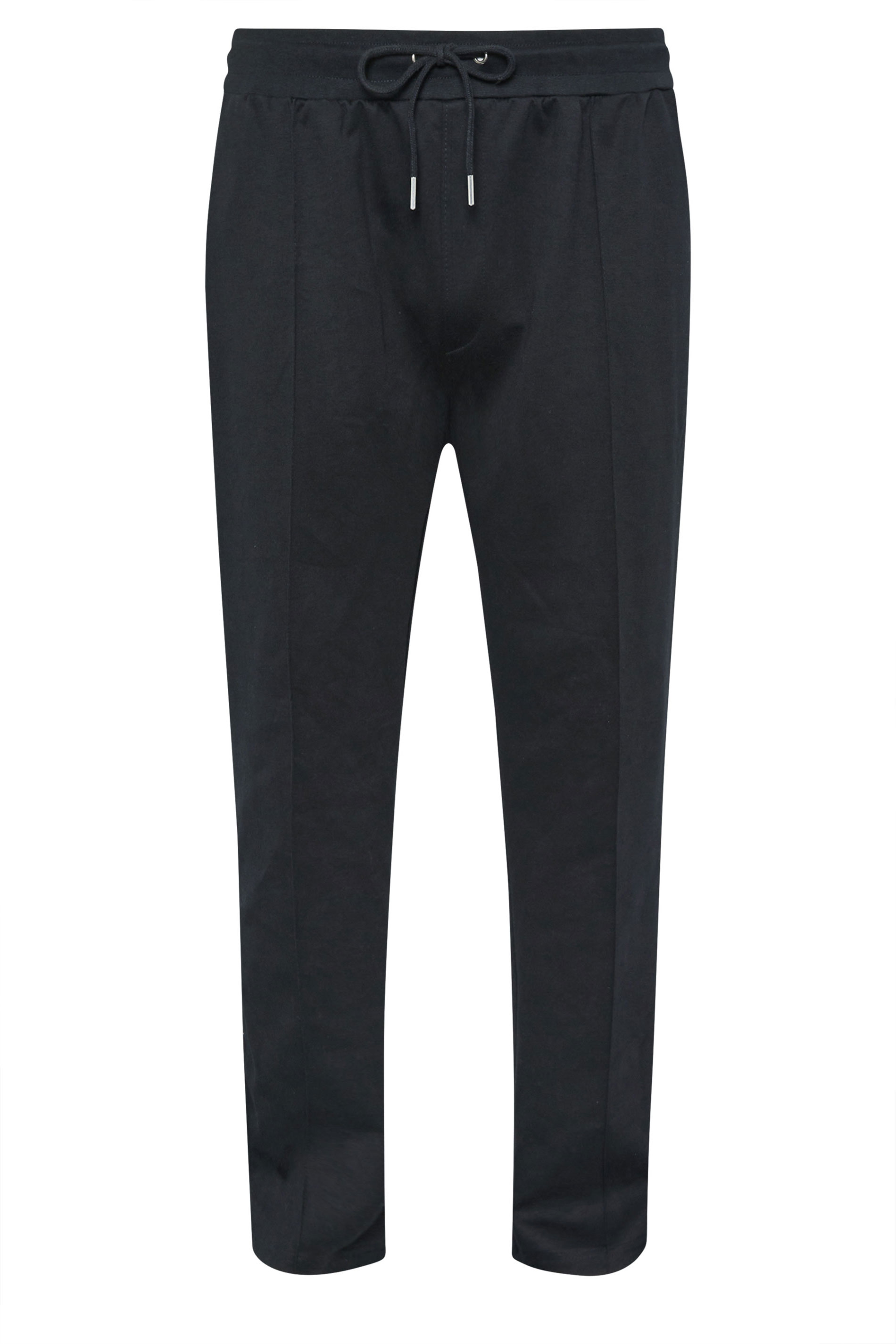 D555 Big & Tall Navy Blue Couture Open Hem Joggers | BadRhino 4