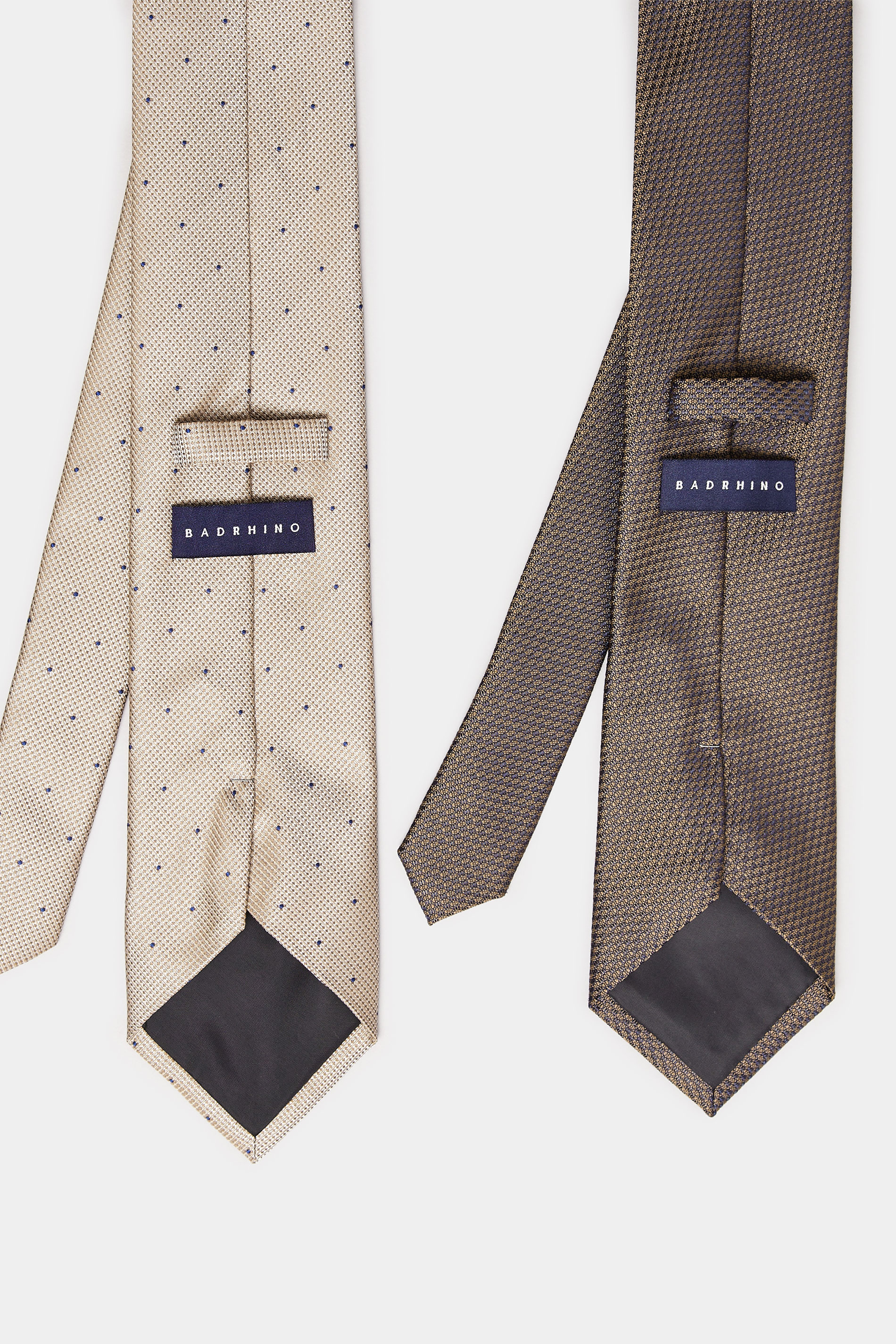 BadRhino Brown 2 PACK Textured Dot Ties | BadRhino 3