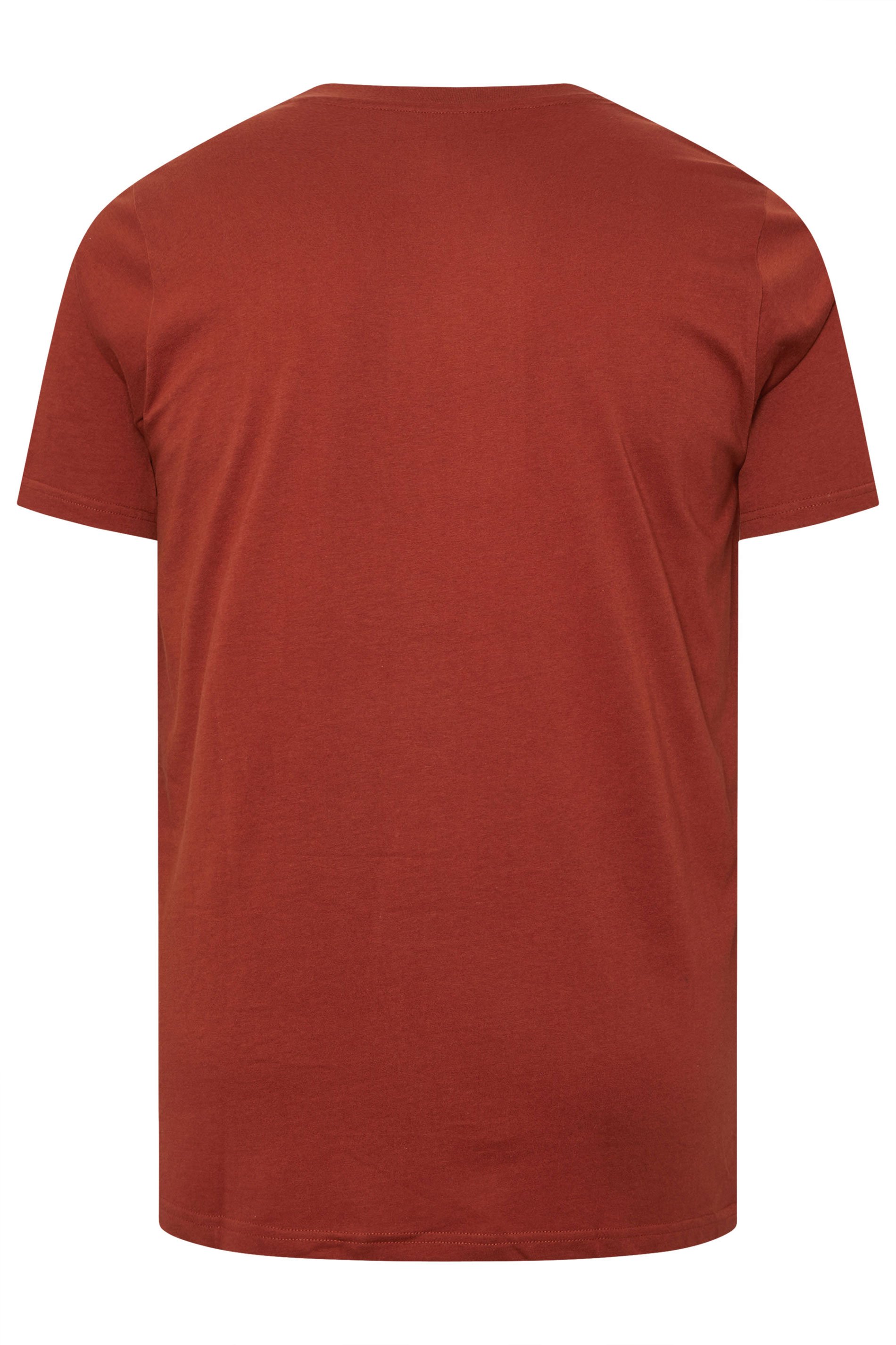 BadRhino Big & Tall Burnt Red Extra Long Core T-Shirt | BadRhino 7