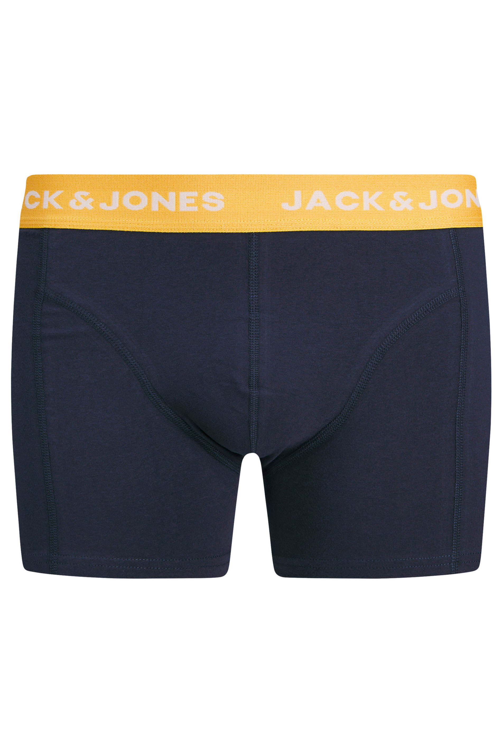 JACK & JONES Big & Tall 3 PACK Navy & Skull Print Boxers | BadRhino 8