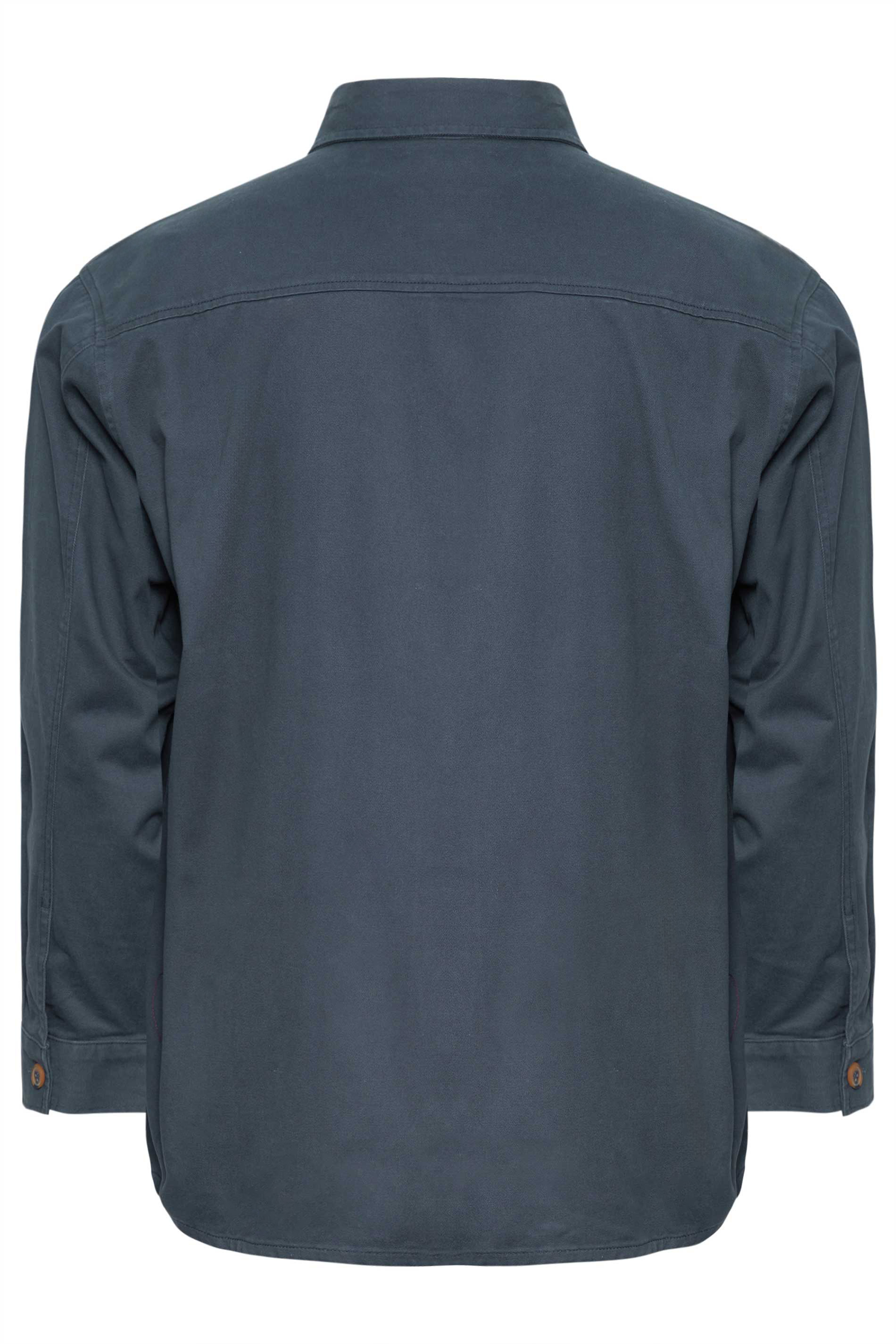 BadRhino Big & Tall Navy Blue Overshirt | BadRhino 7