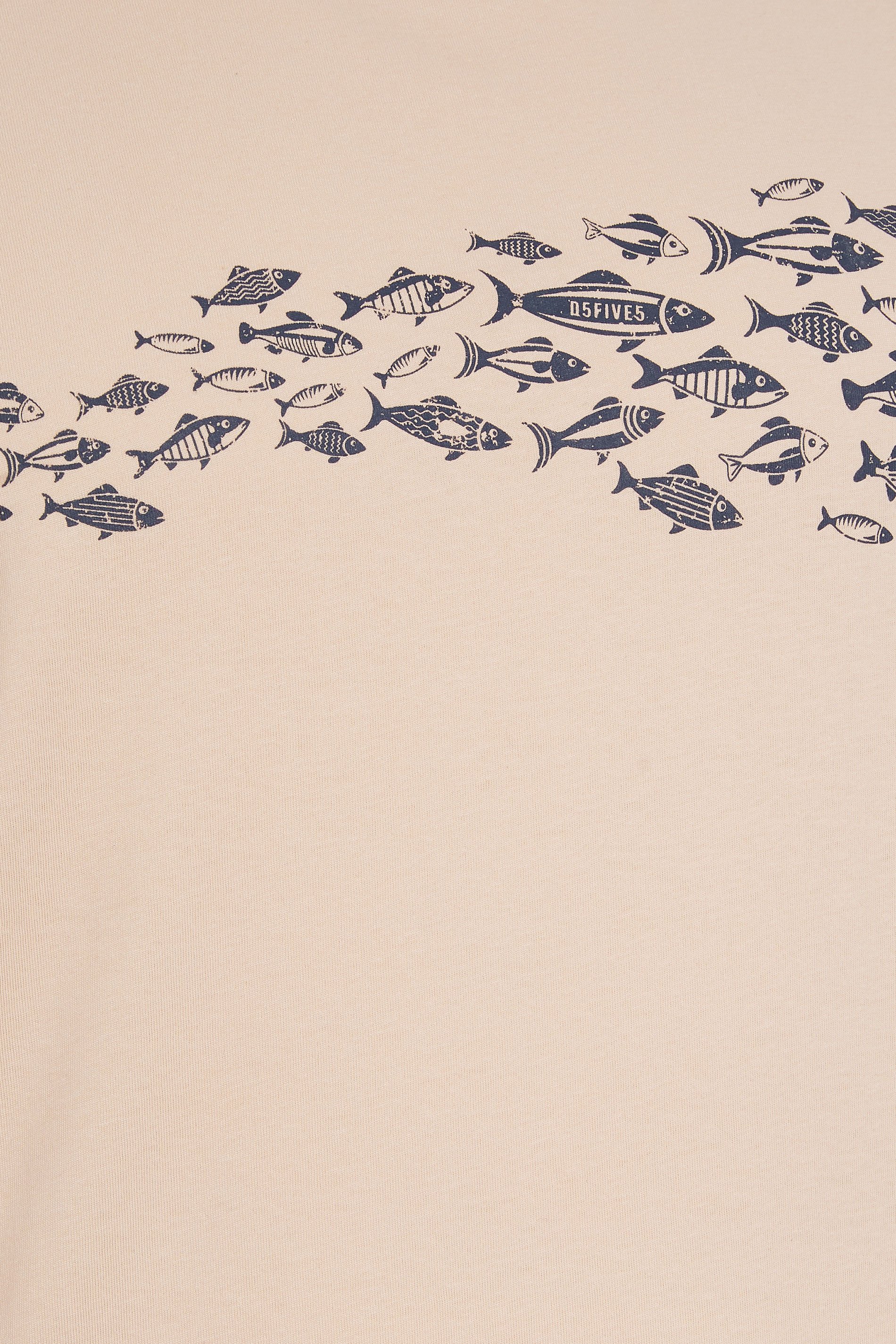 D555 Big & Tall Dusty Pink Shoal Fish T-Shirt | BadRhino 2