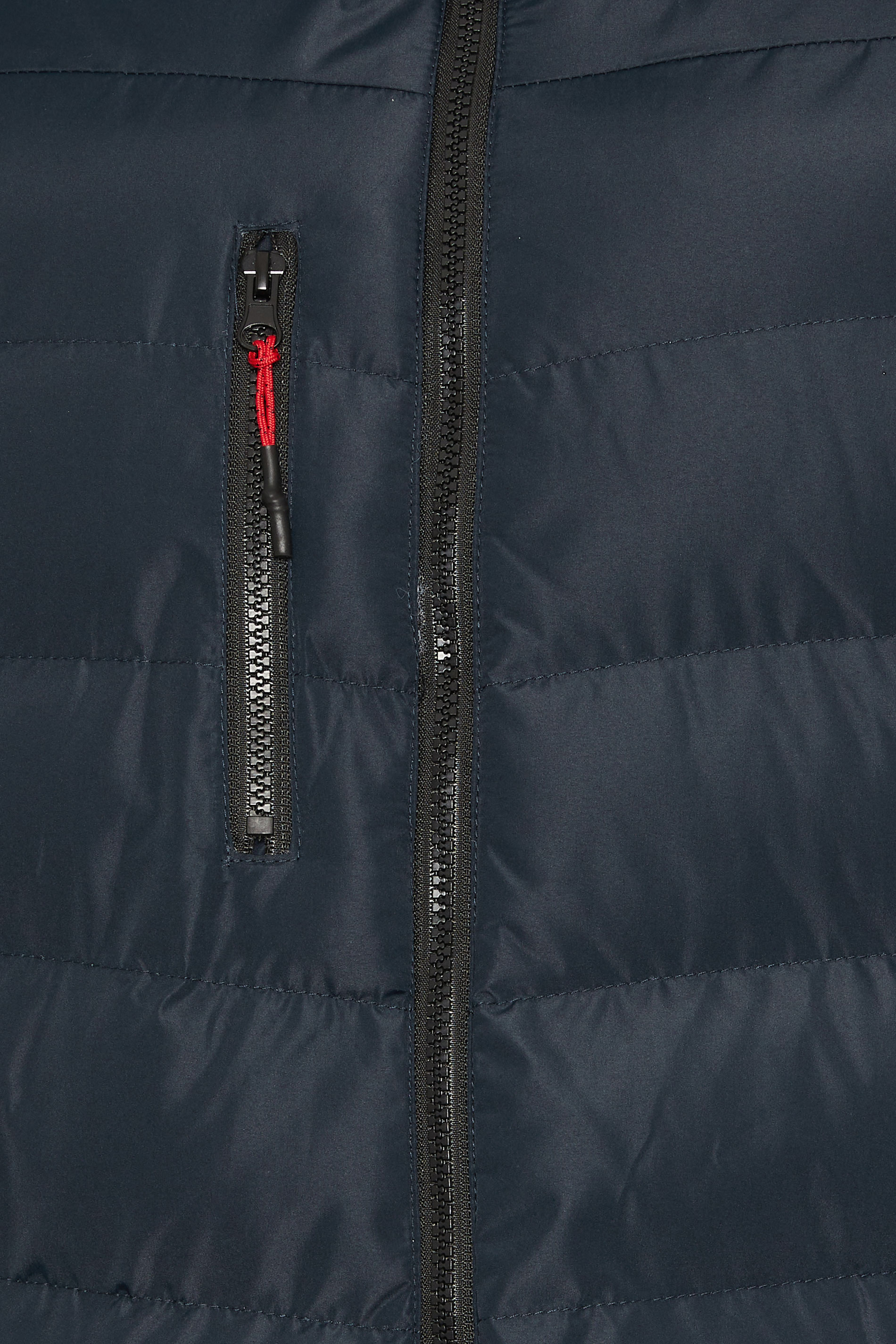 D555 Big & Tall Navy Blue Sherpa Lined Puffer Jacket | BadRhino 6