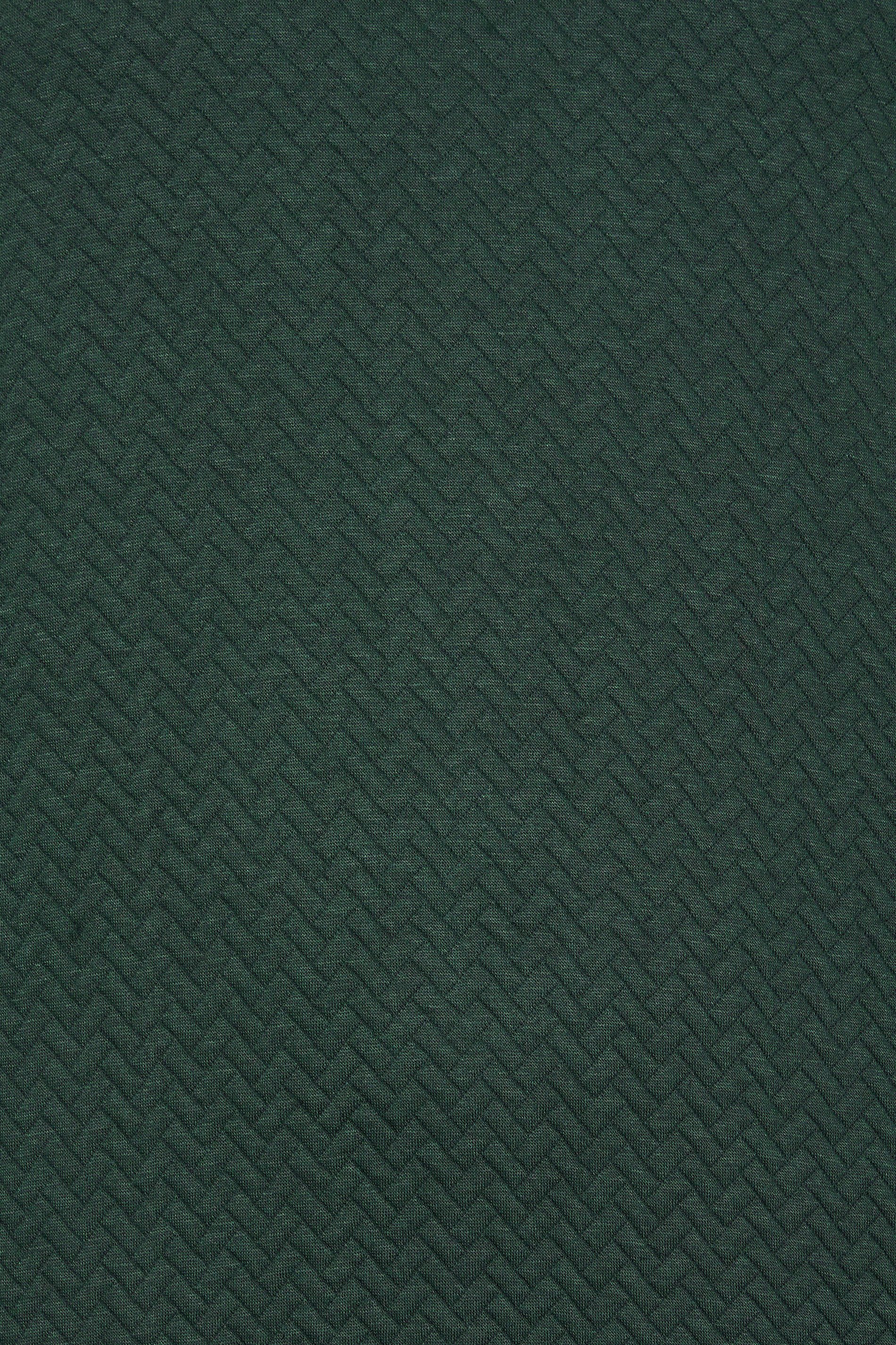 BadRhino Big & Tall Green Chevron Quilted Crew Neck Sweatshirt | BadRhino 2