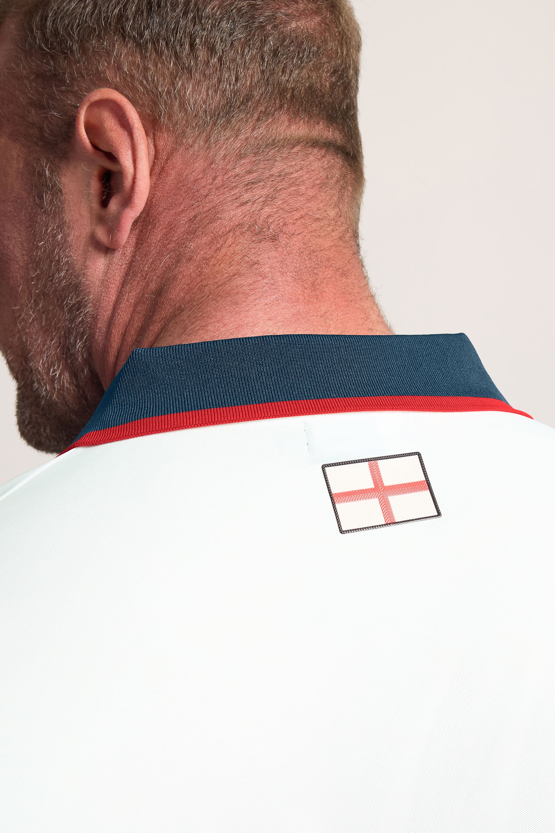 BadRhino Big & Tall White England Football Polo Shirt | BadRhino 6