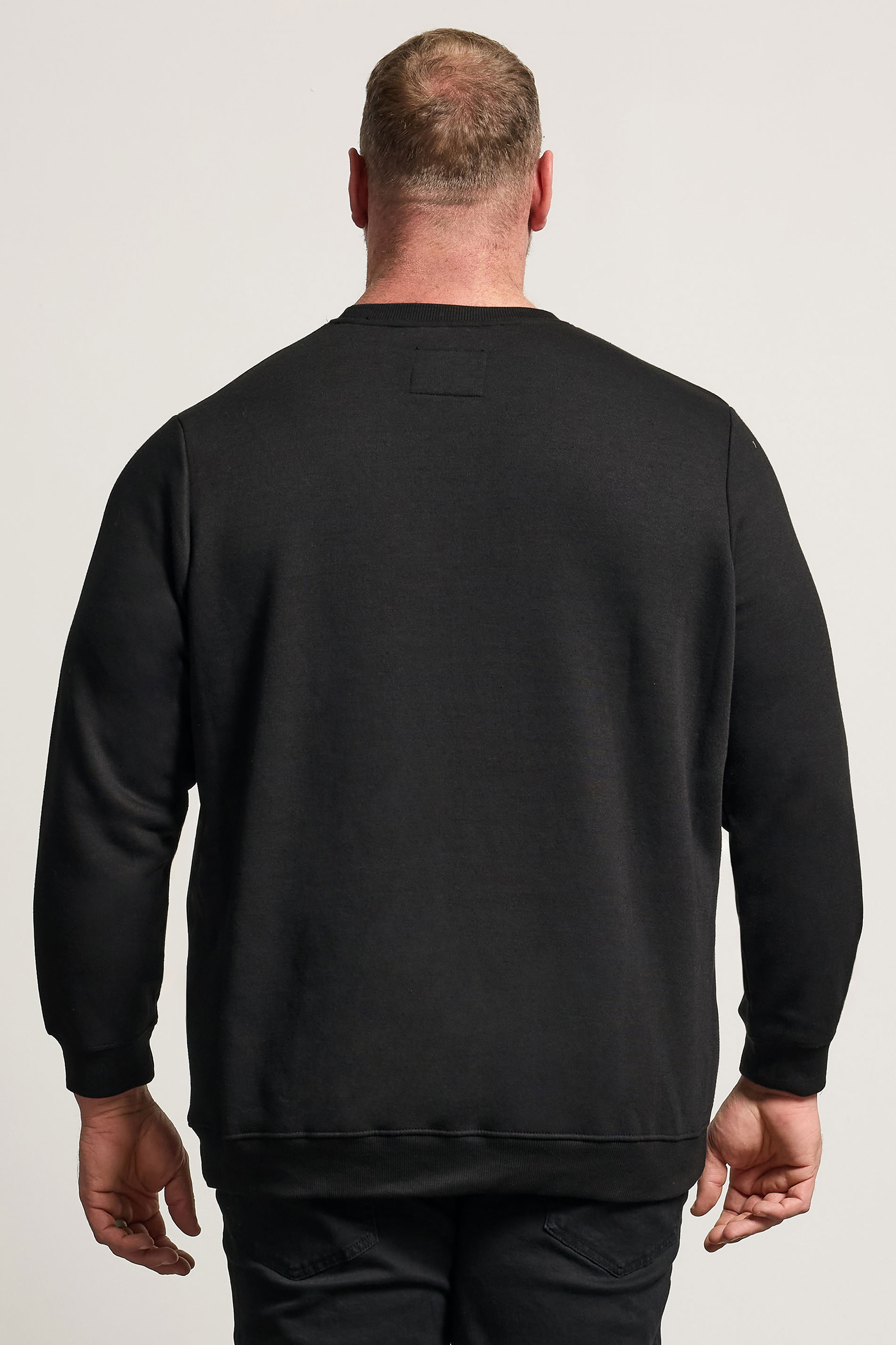 BadRhino Big & Tall Black Skull & Snake Graphic Sweatshirt | BadRhino 3