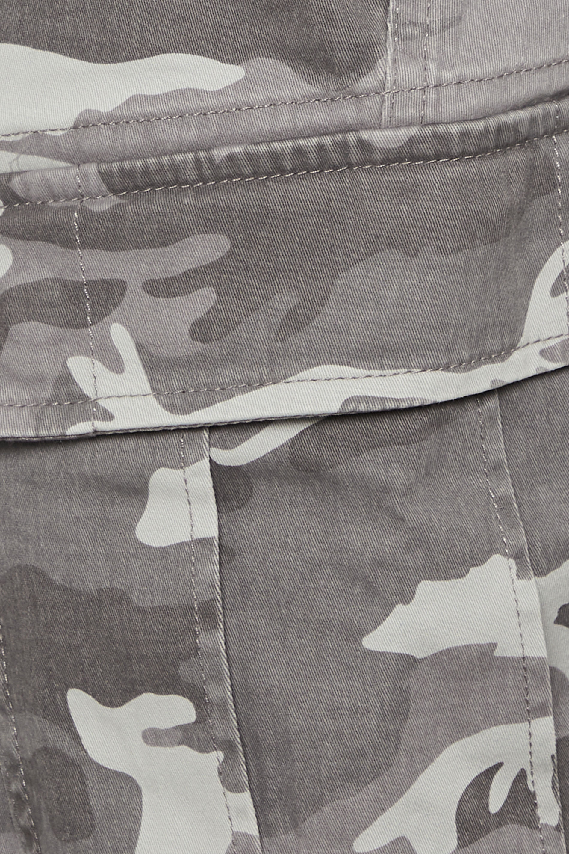 BadRhino Big & Tall Grey Camo Print Cargo Trousers | BadRhino 6