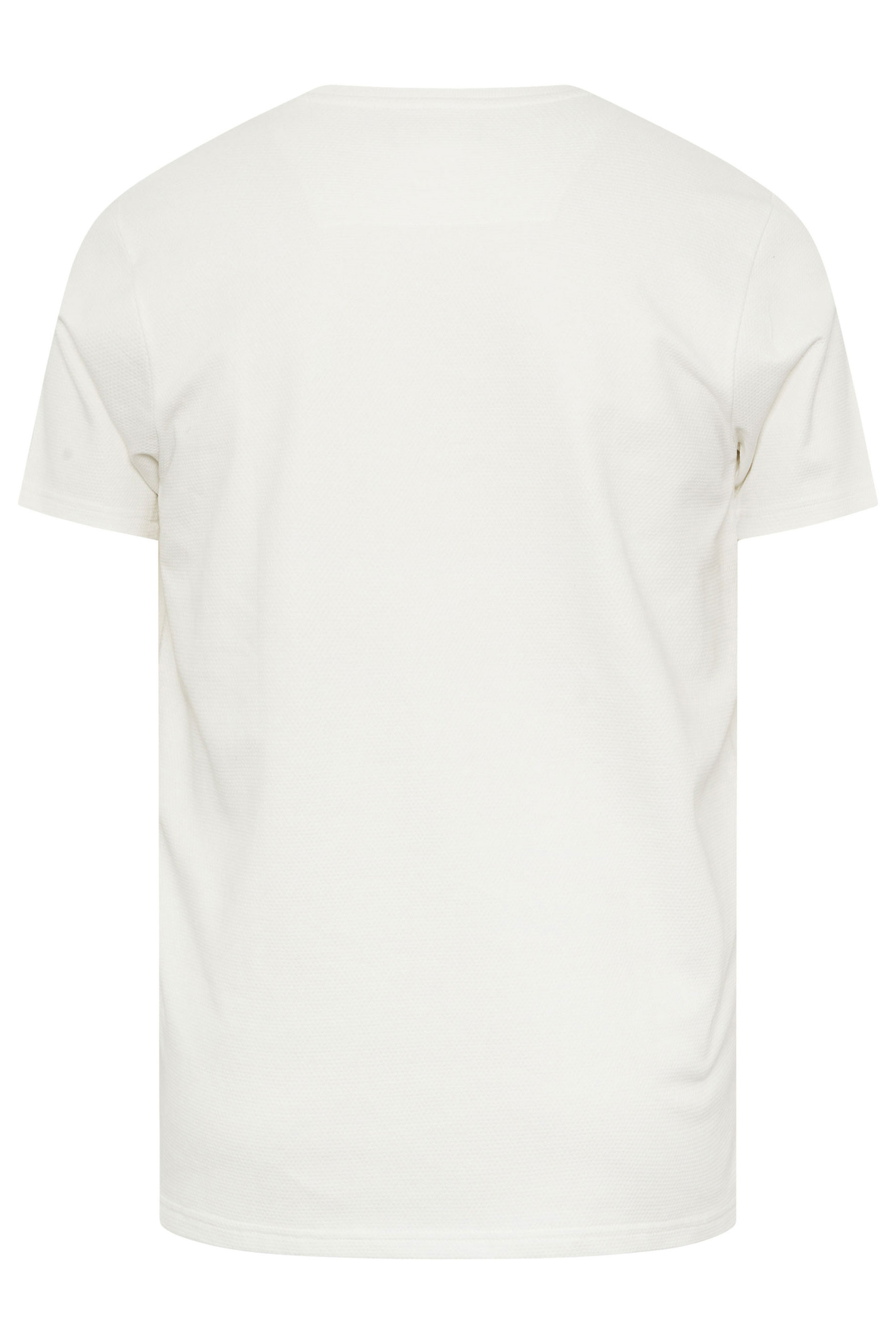 BadRhino Big & Tall White Textured T-Shirt | BadRhino 7