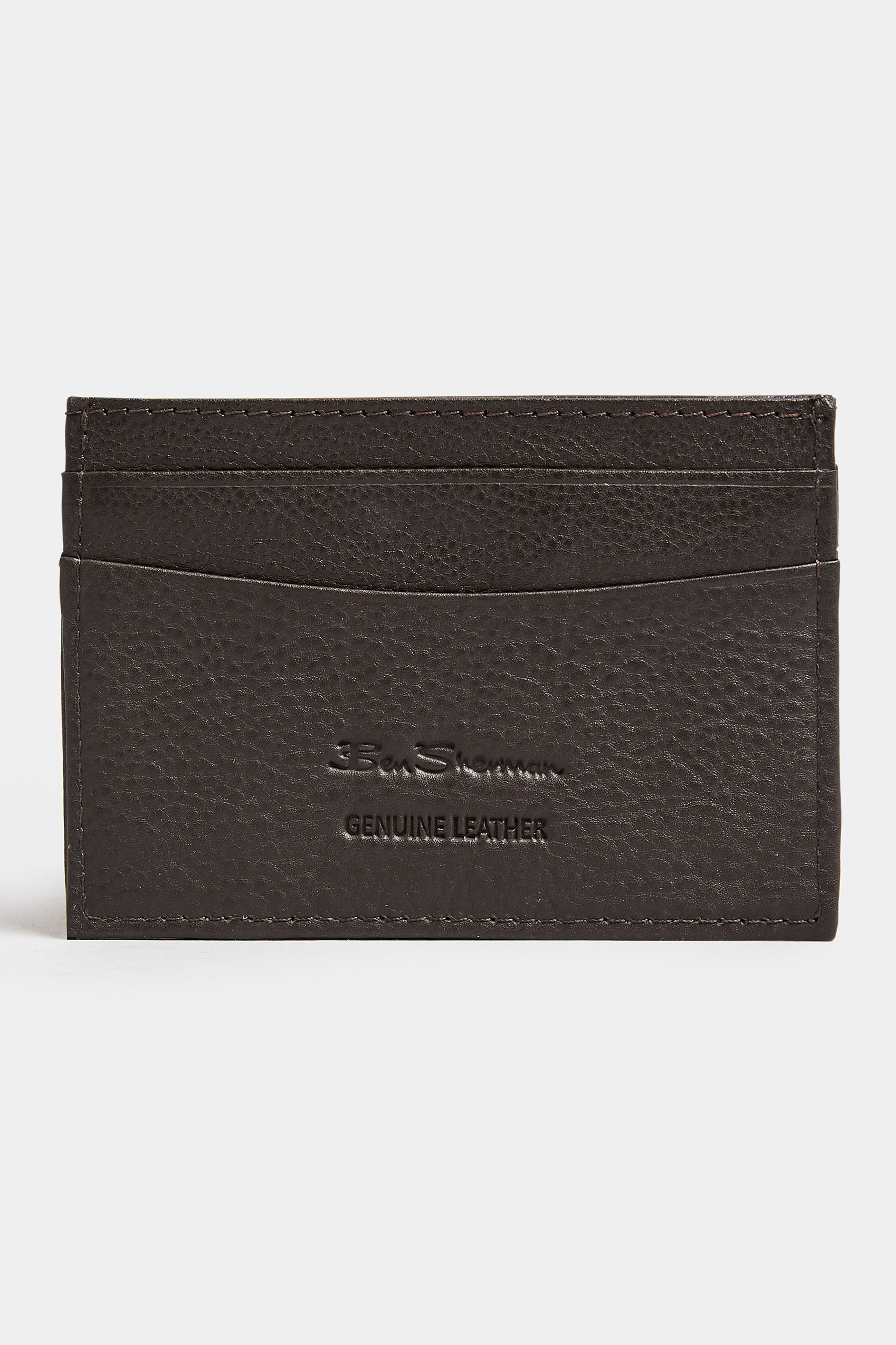 BEN SHERMAN Brown Leather 'Koki' Cardholder| BadRhino 2