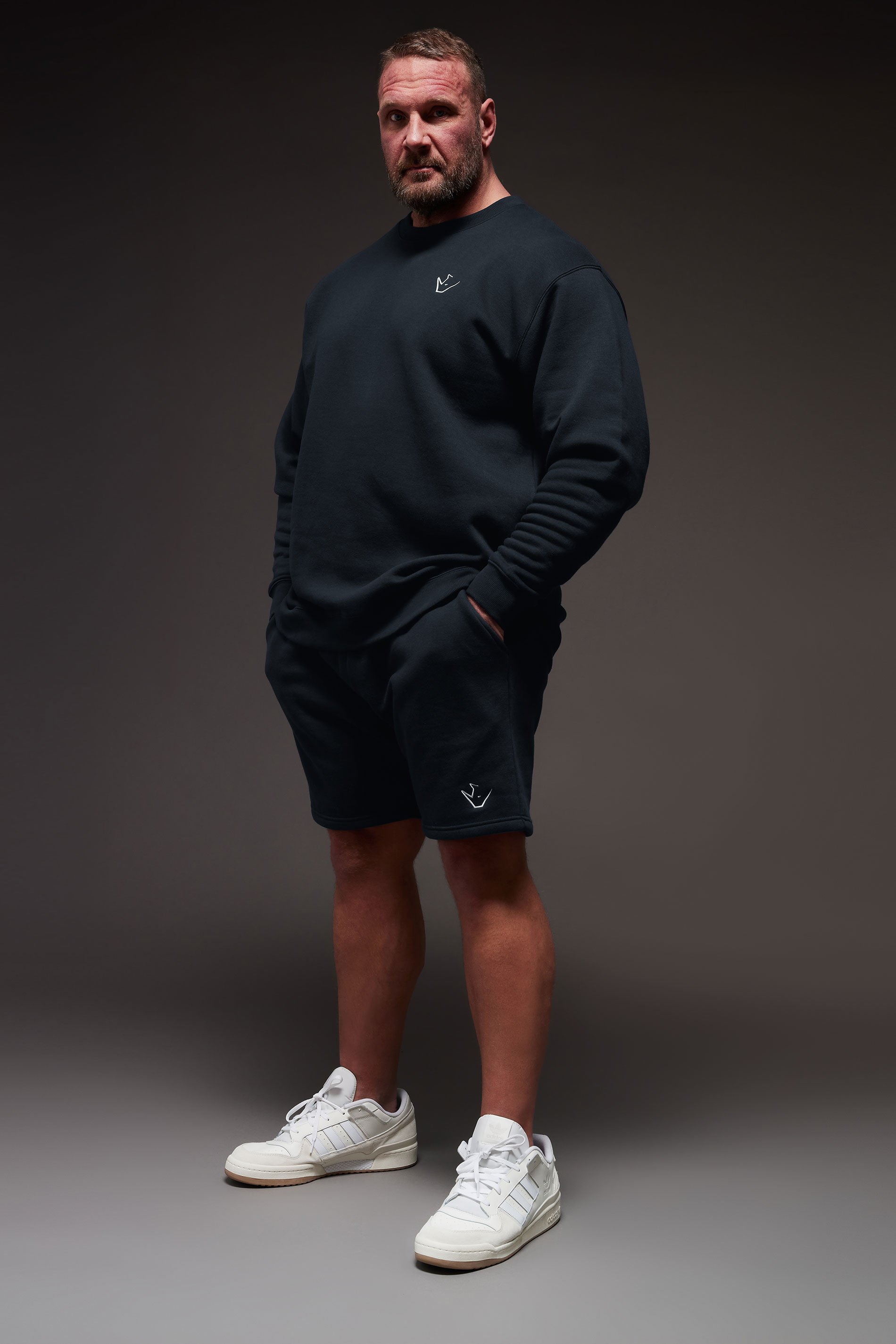 IronRhino Big & Tall Navy Blue 'Rest Day' Shorts | BadRhino 1