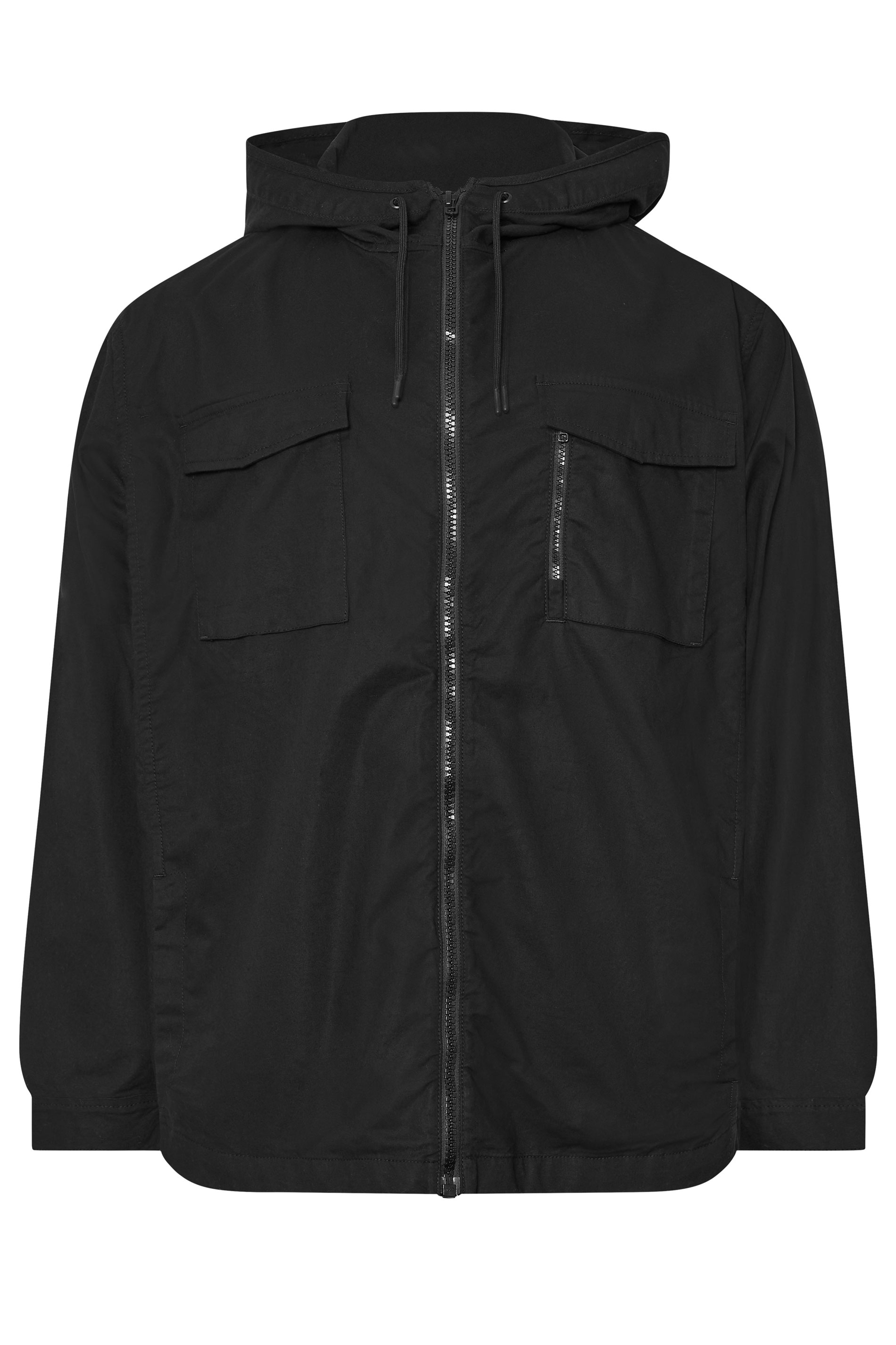 BadRhino Big & Tall Black Canvas Hooded Jacket | BadRhino 8
