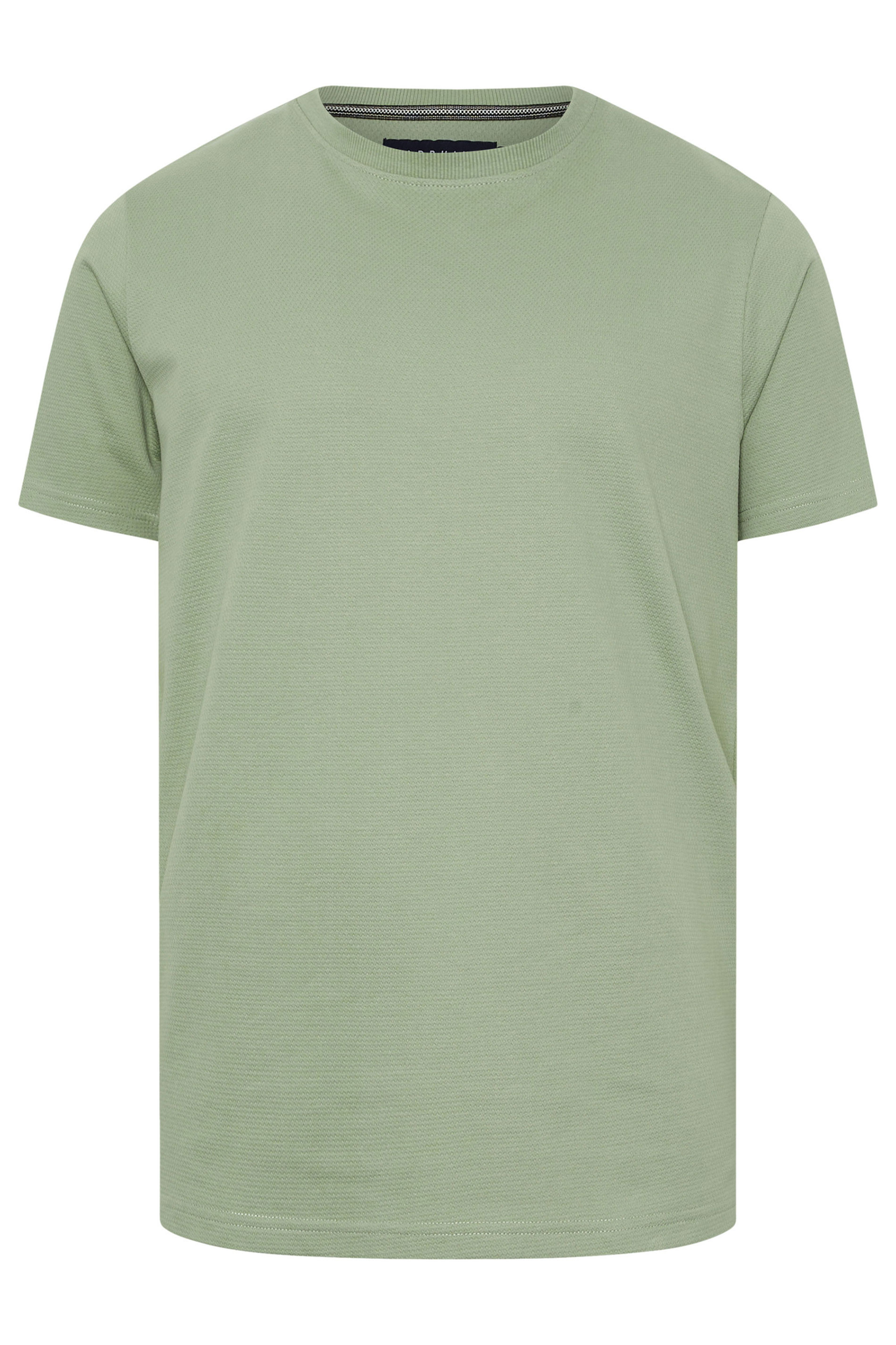 BadRhino Big & Tall Sage Green Textured T-Shirt | BadRhino 6