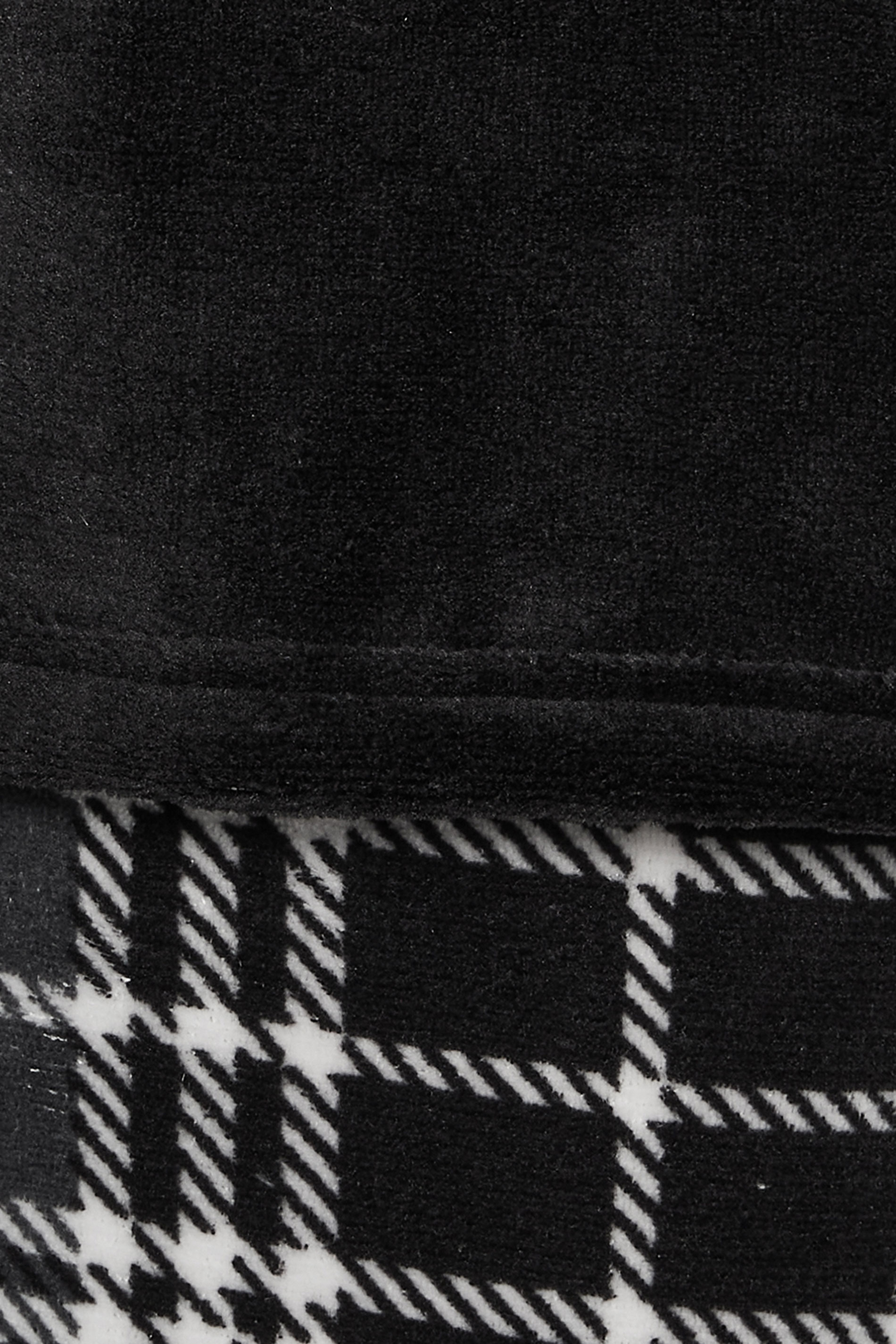 BadRhino Big & Tall Black Check Fleece Lounge Set | BadRhino 6