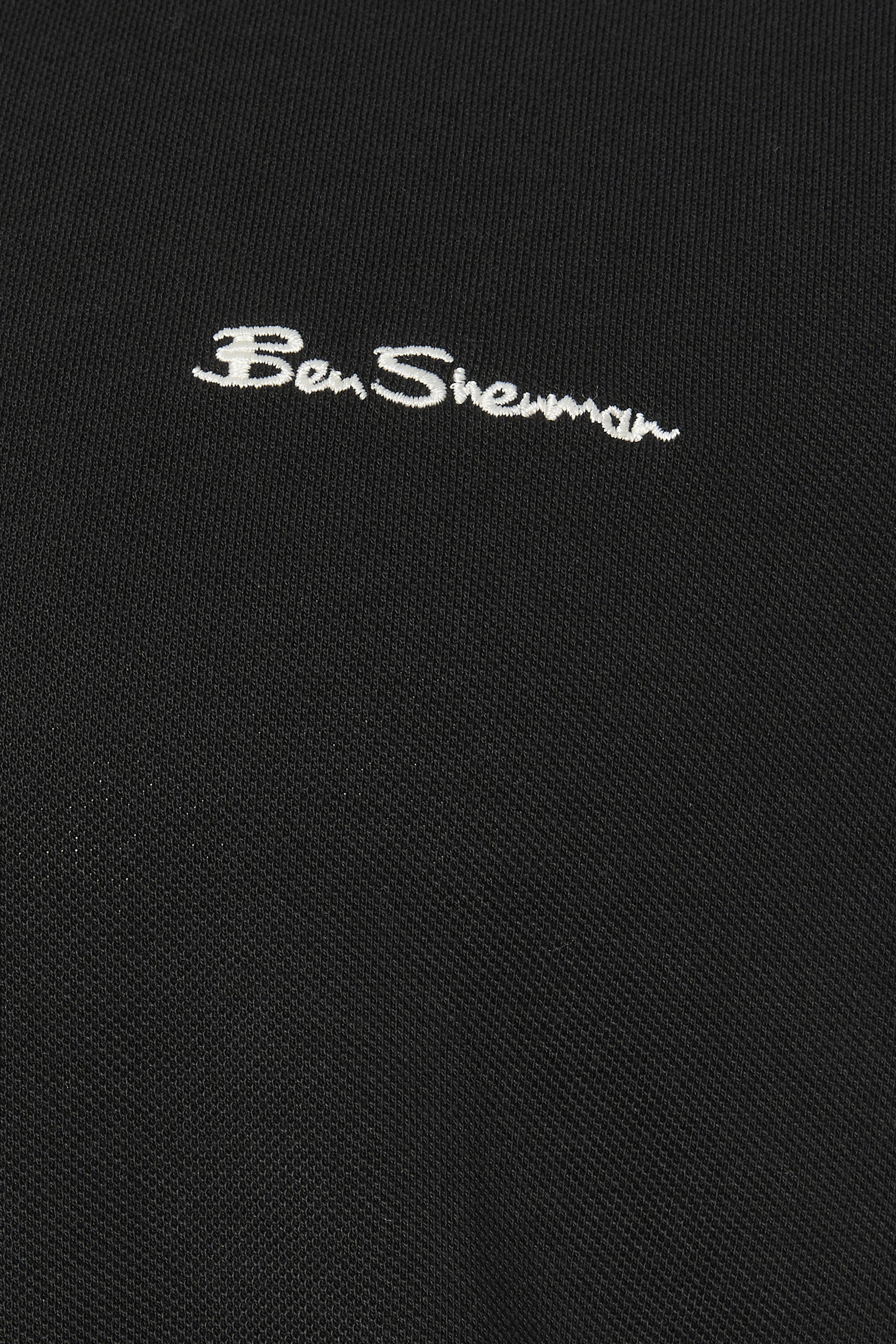 Ben Sherman Big & Tall Black Signature Pique Polo Shirt | BadRhino 5