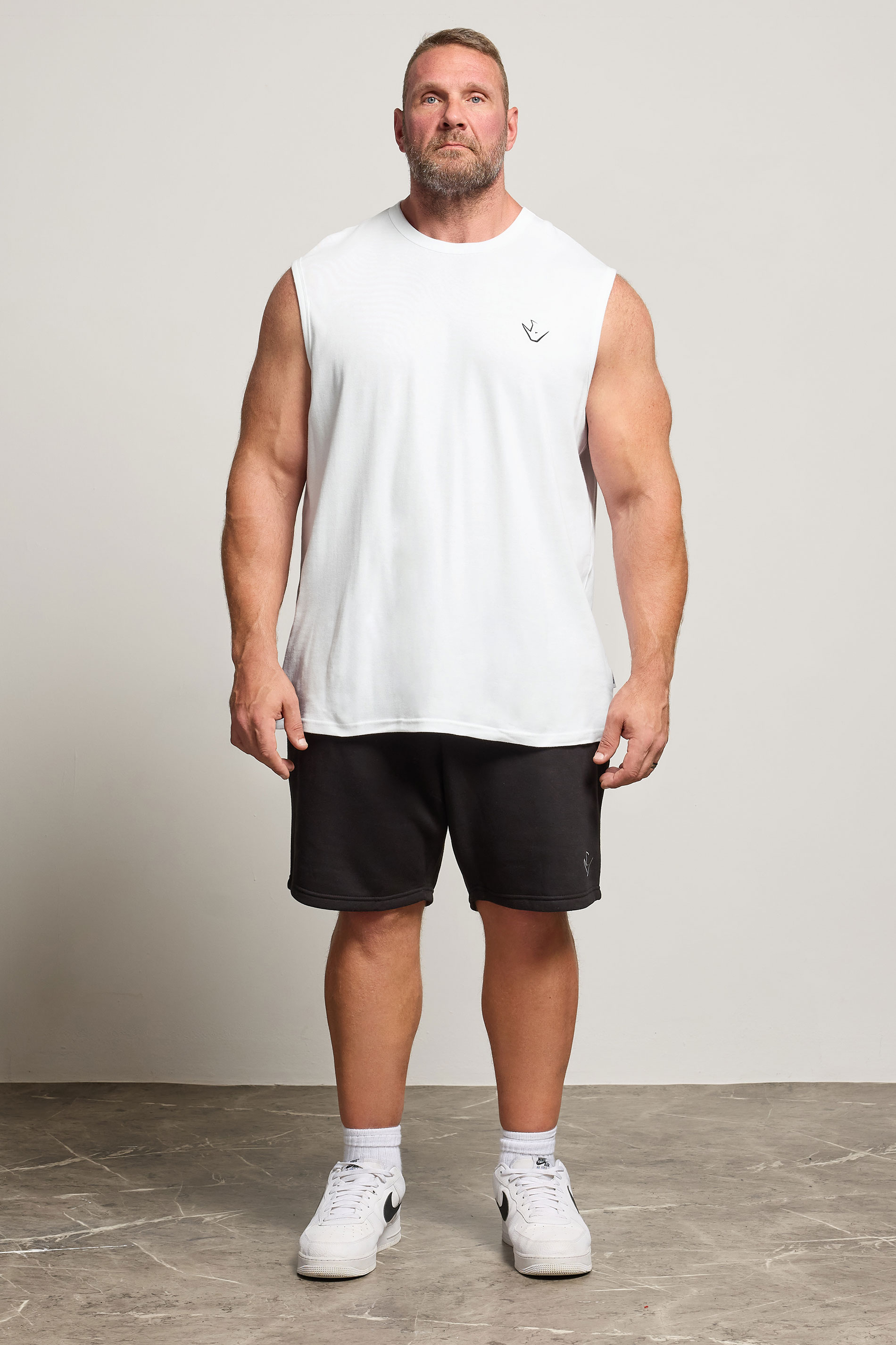 IronRhino Big & Tall White 'Rest Day' Vest | BadRhino 2