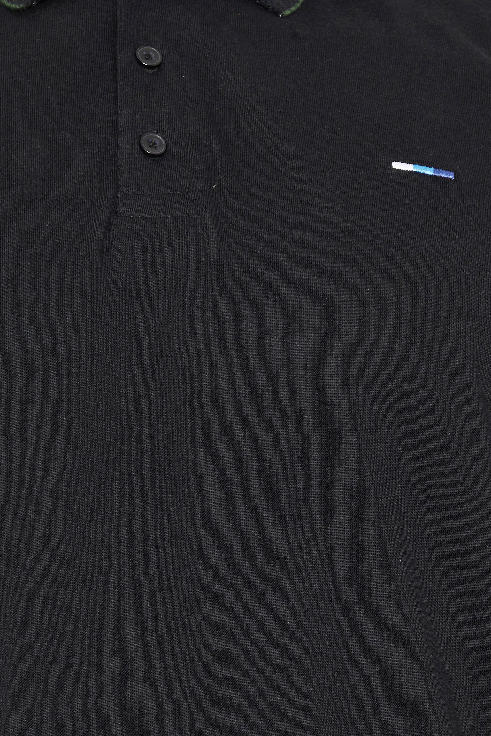 BadRhino Big & Tall Black Jacquard Polo Shirt | BadRhino 5