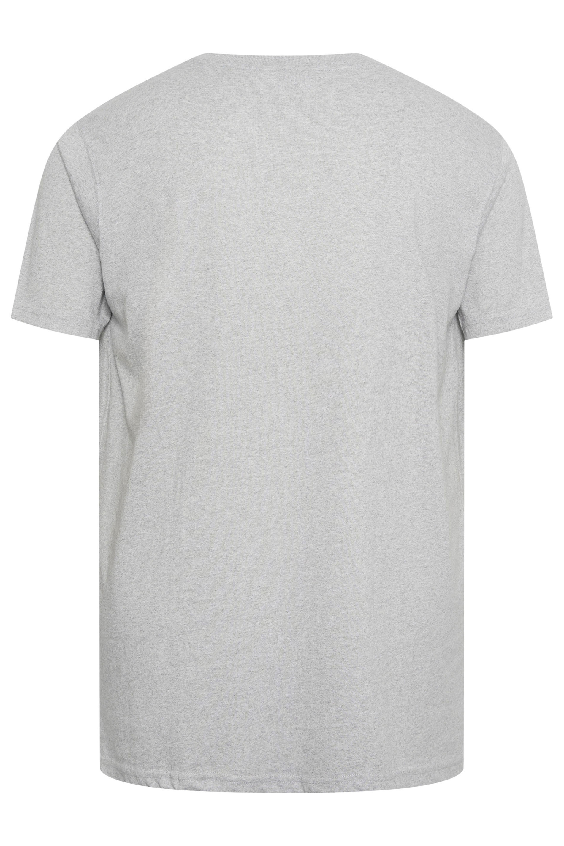 D555 2 PACK Black & Grey Crew Neck T-Shirts | BadRhino 6