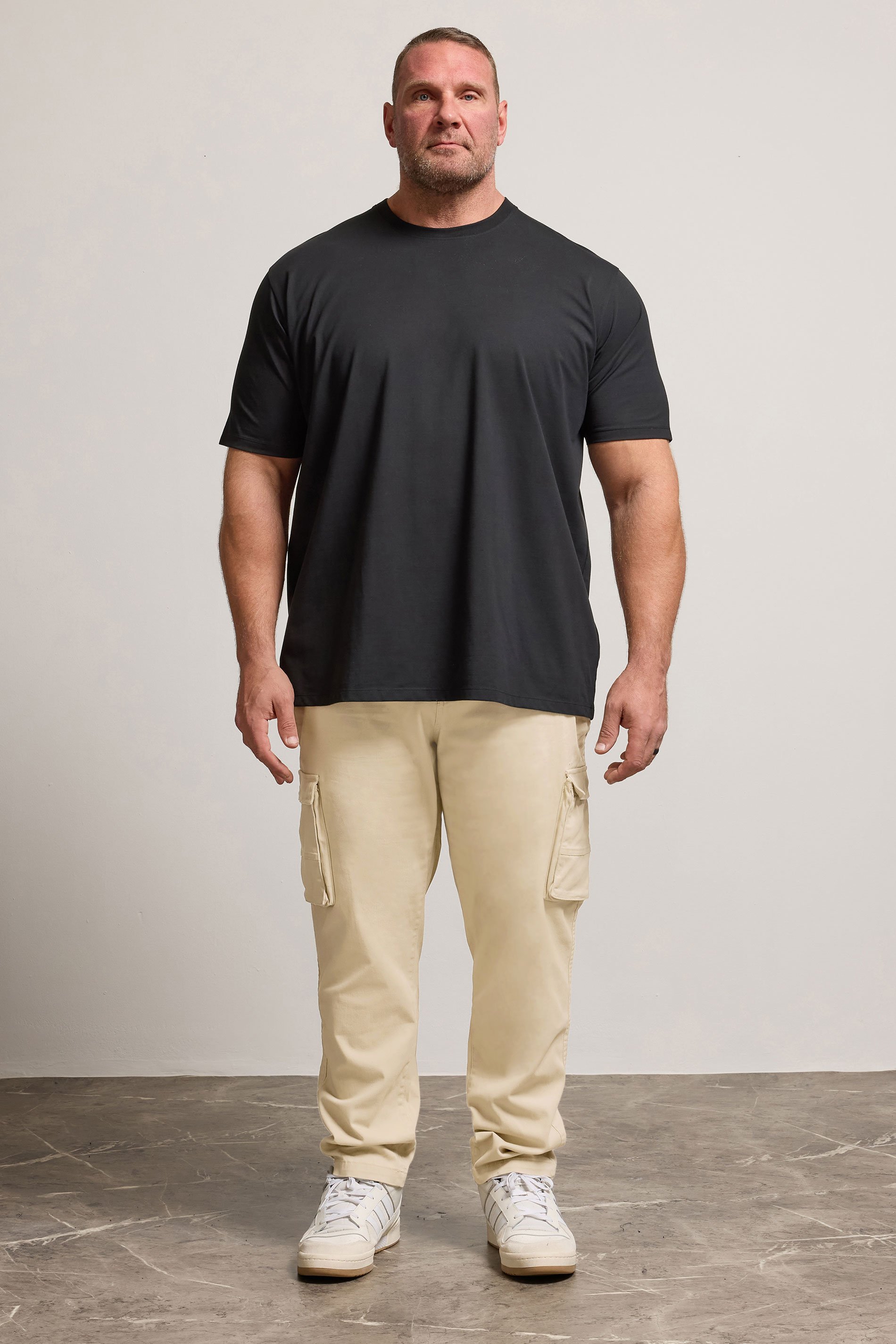 BadRhino Beige Brown Stretch Cargo Trousers | BadRhino 2